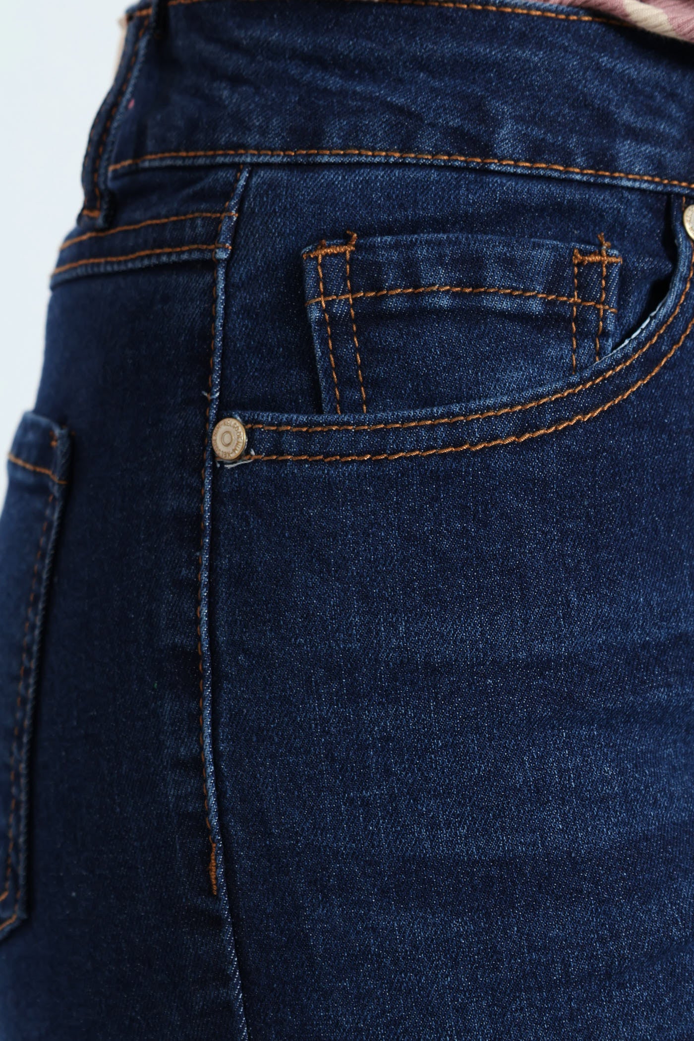 Five Button Skinny Jean - Dark Wash - Image 7