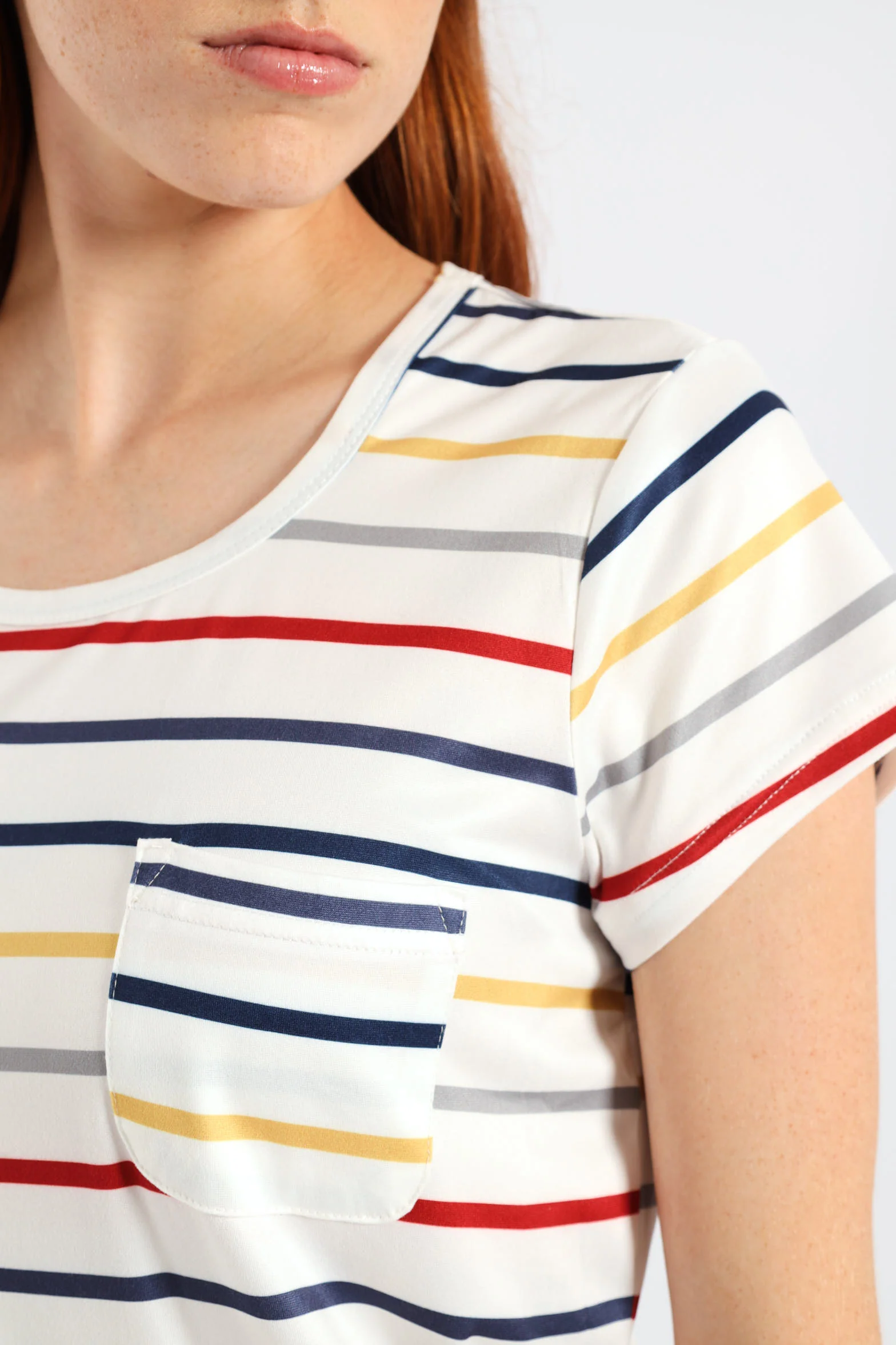 Five Stripe Pocket Tee - Multi - Image 2