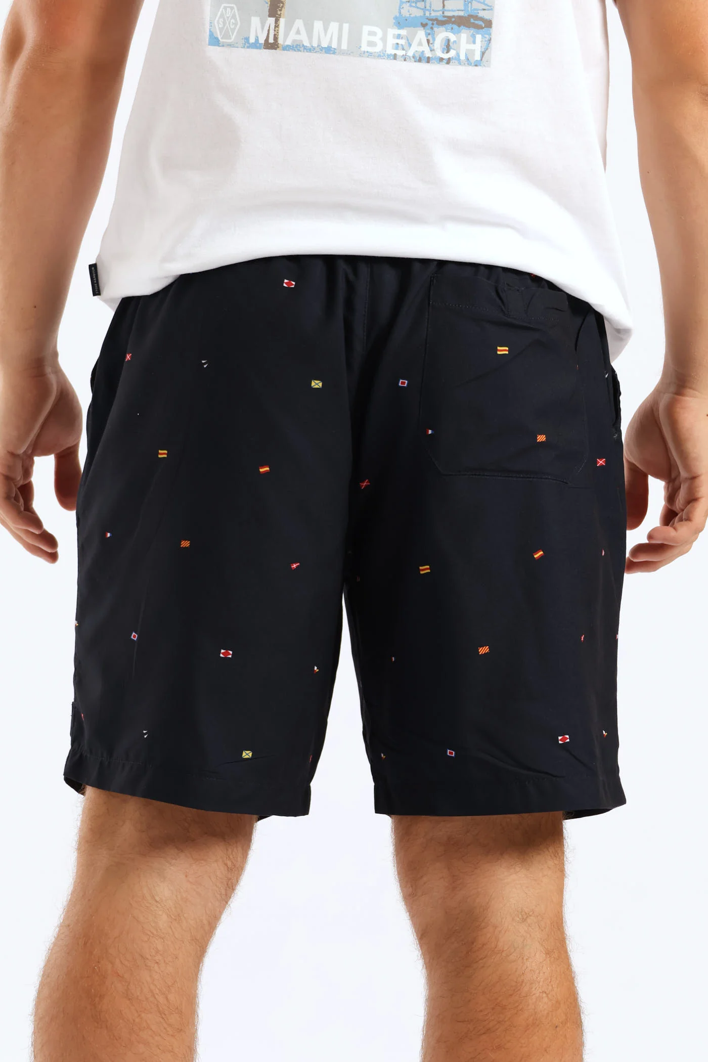 Flag Swim Short - Navy - Image 4