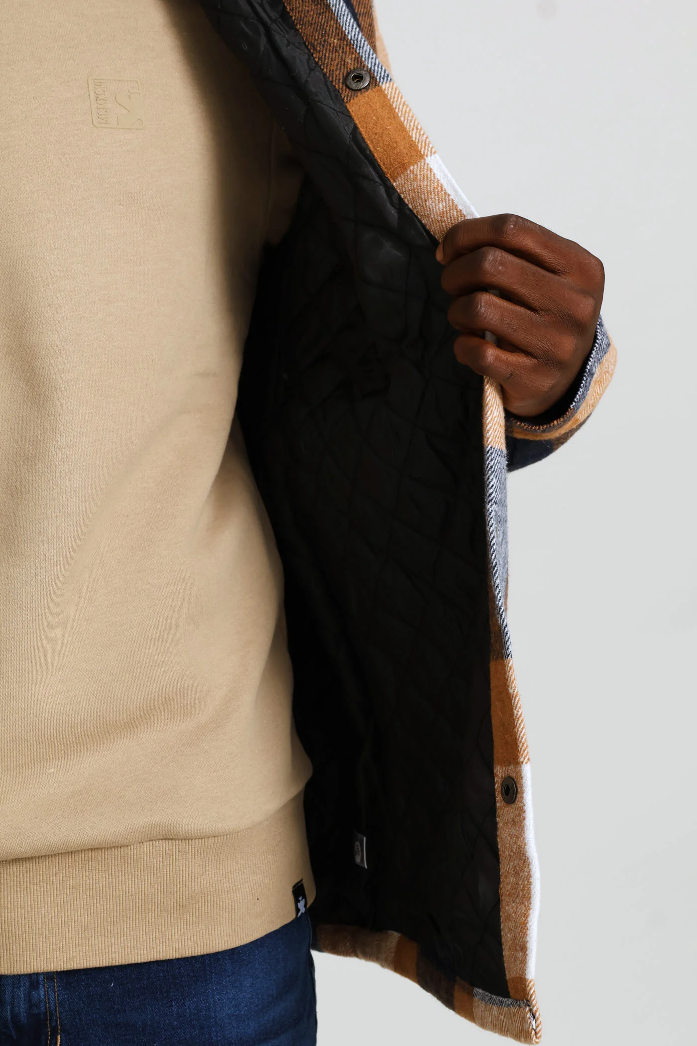 Flannel Shacket Jacket - Chocolate - Image 6