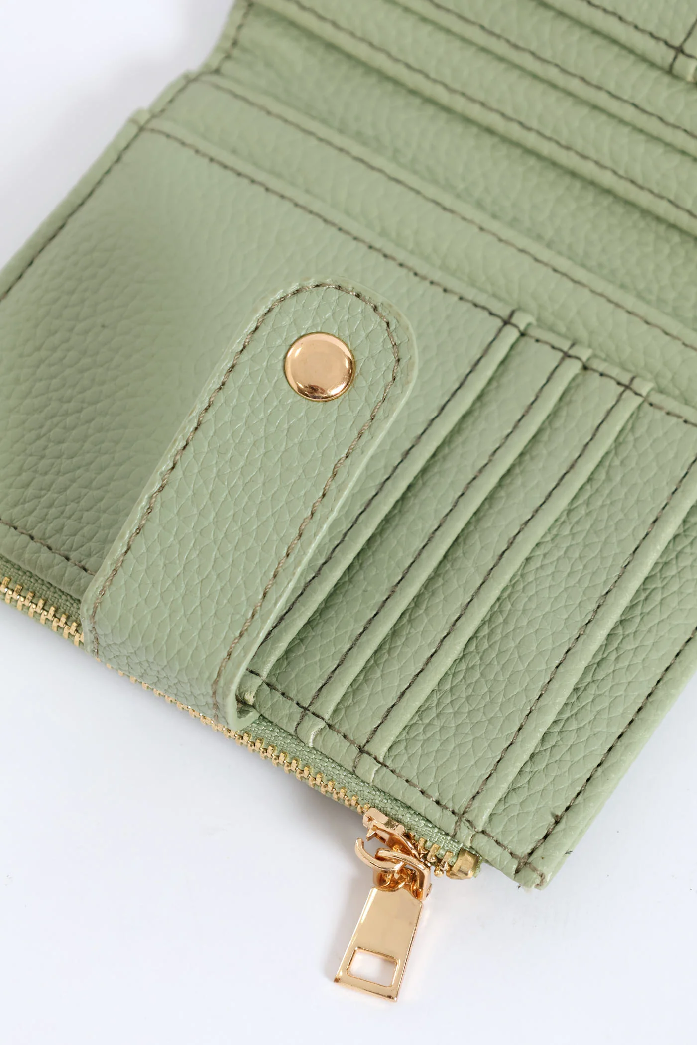 Flap Medium Bifold Purse - Green - Image 2