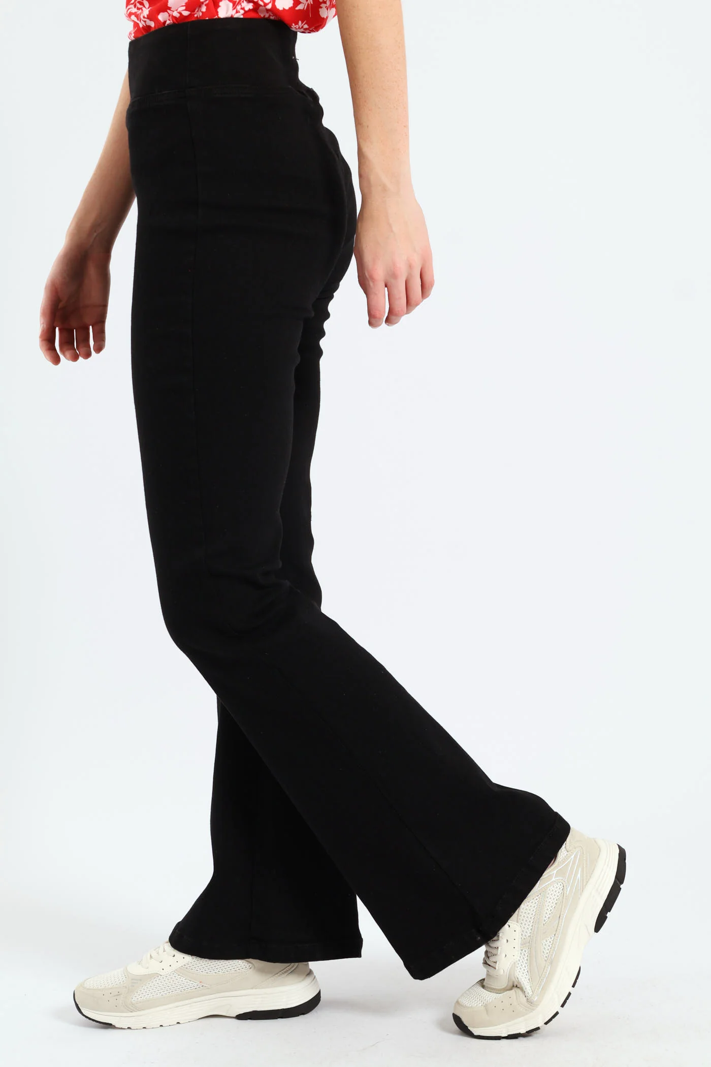 Flare Leg Jegging - Black - Image 2