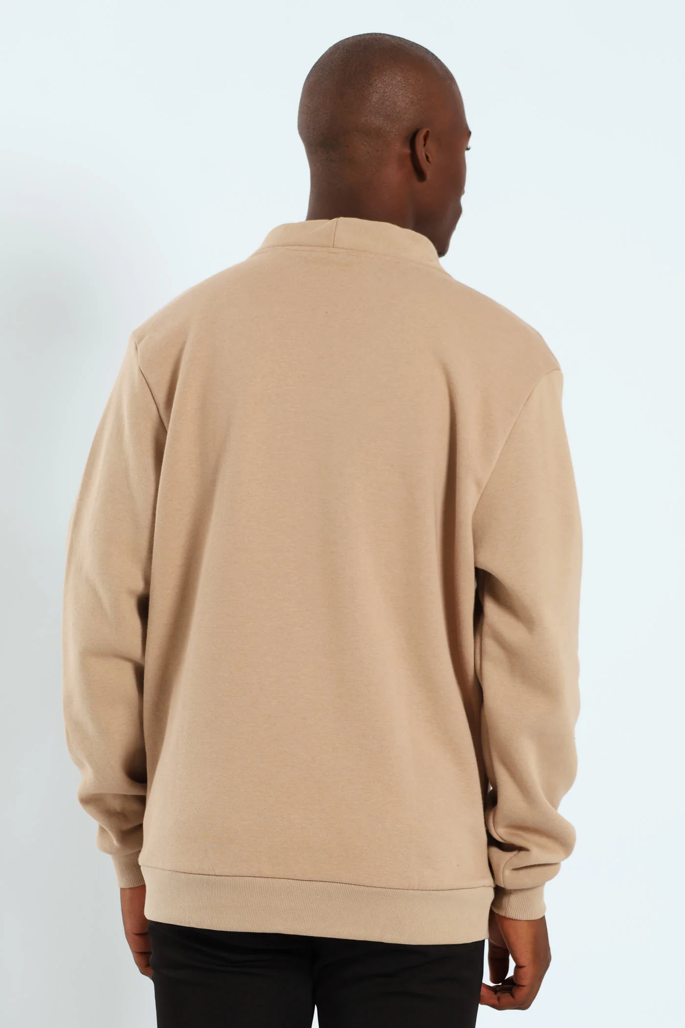 Fleece Cardigan - Taupe - Image 5