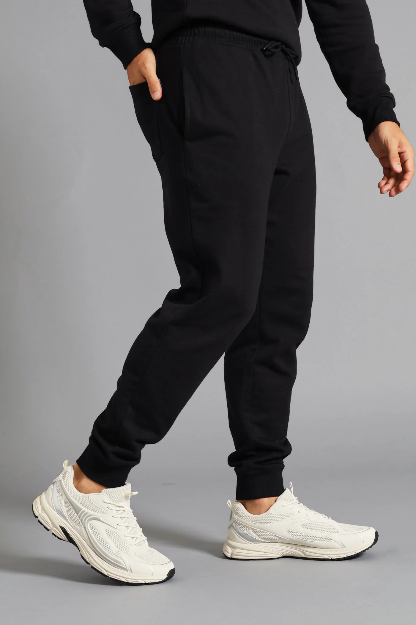 Fleece Jogger - Black - Image 5