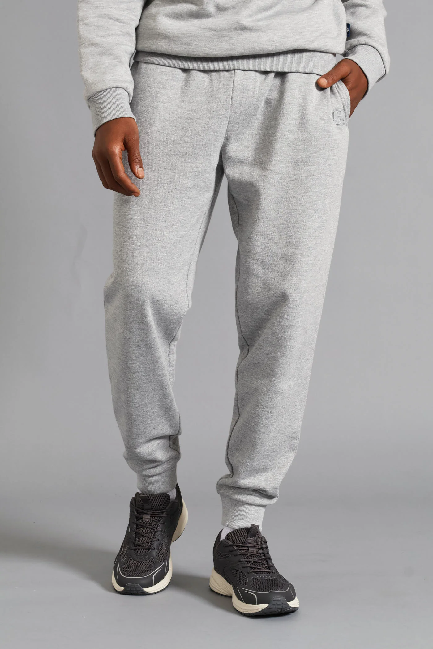 Fleece Jogger - Grey Melange - Image 4