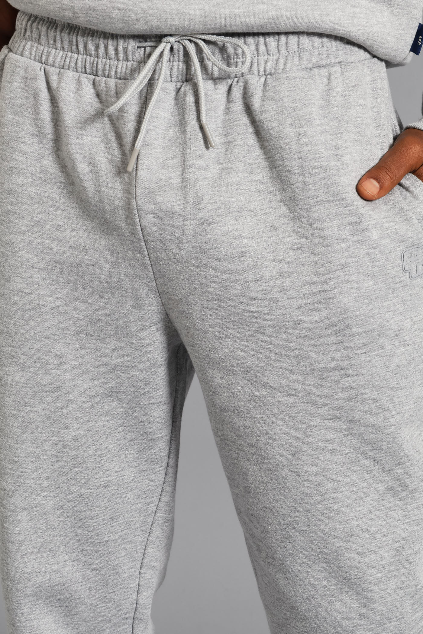 Fleece Jogger - Grey Melange - Image 6