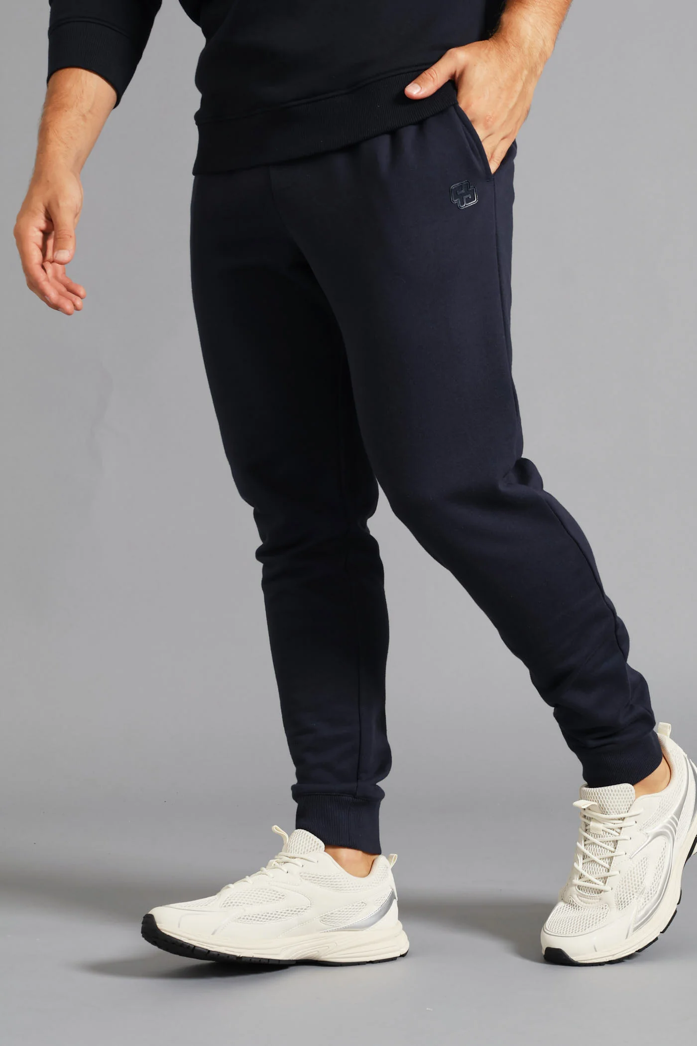 Fleece Jogger - Navy - Image 2