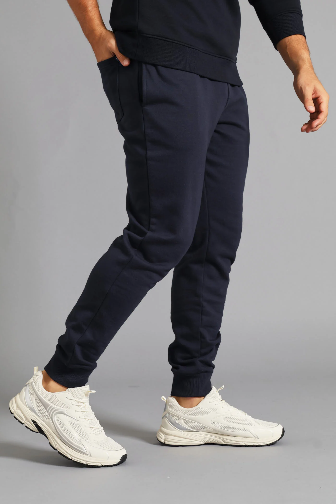 Fleece Jogger - Navy - Image 4