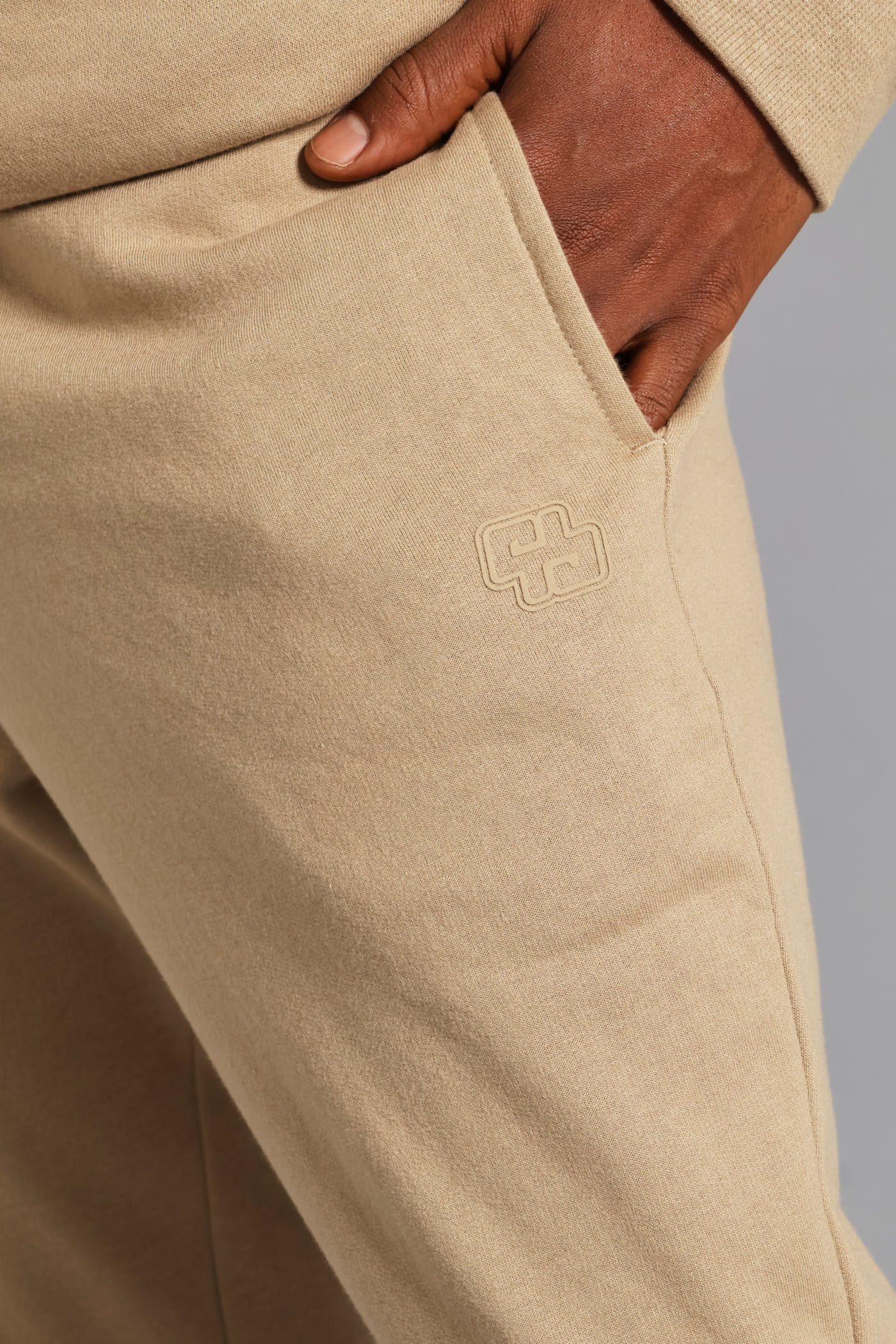 Fleece Jogger - Taupe - Image 5