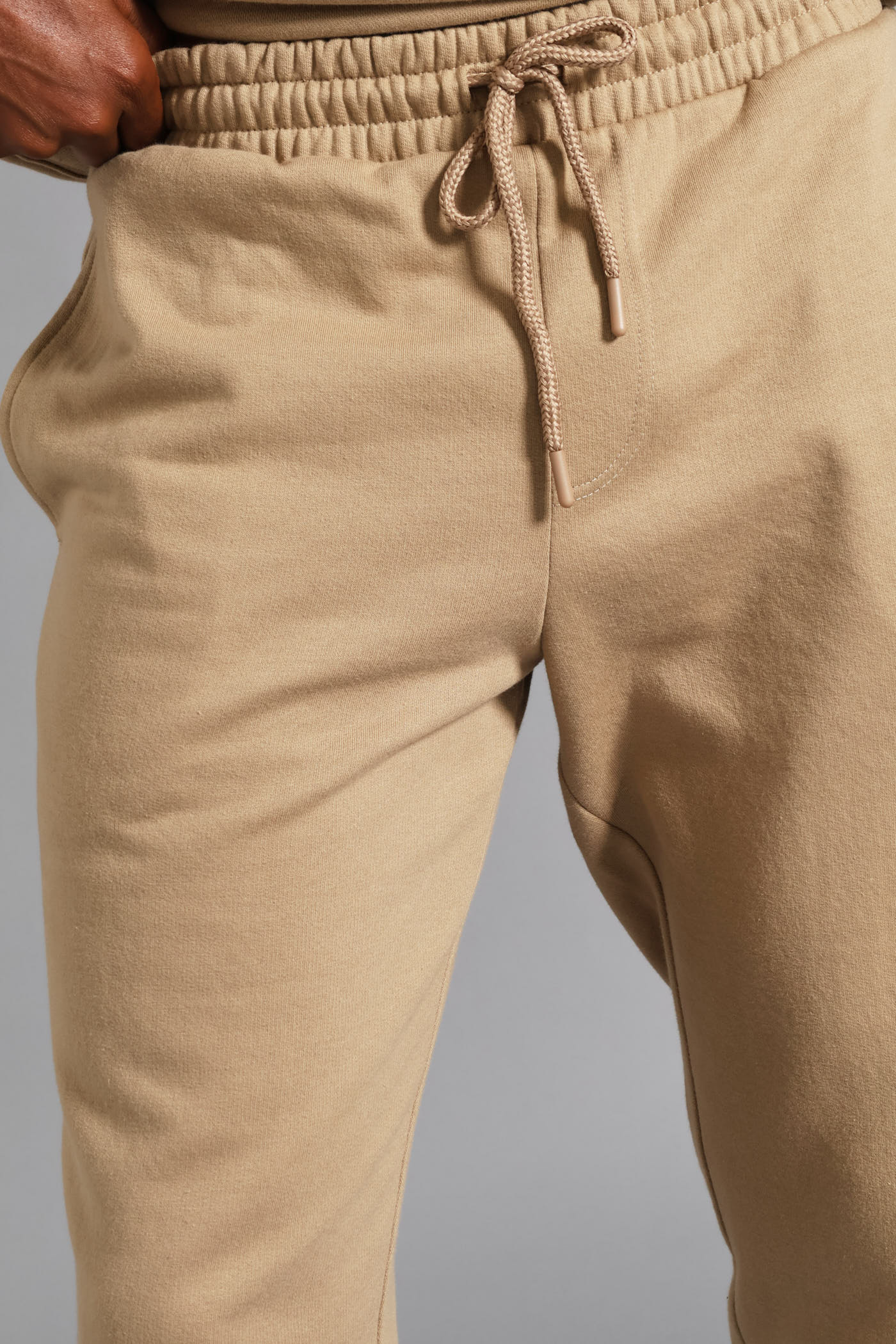 Fleece Jogger - Taupe - Image 7