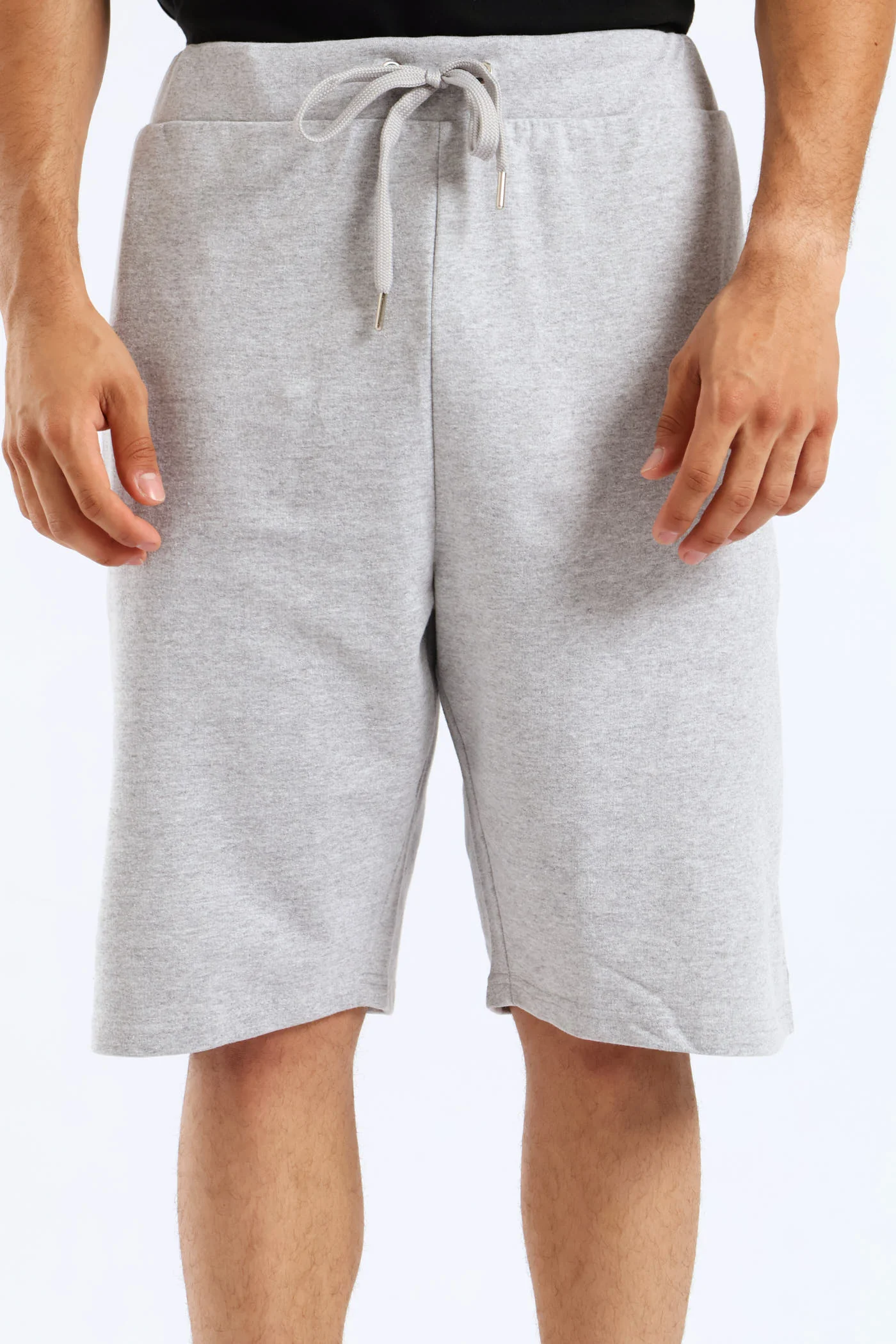 Fleece Shorts - Grey Melange - Image 3