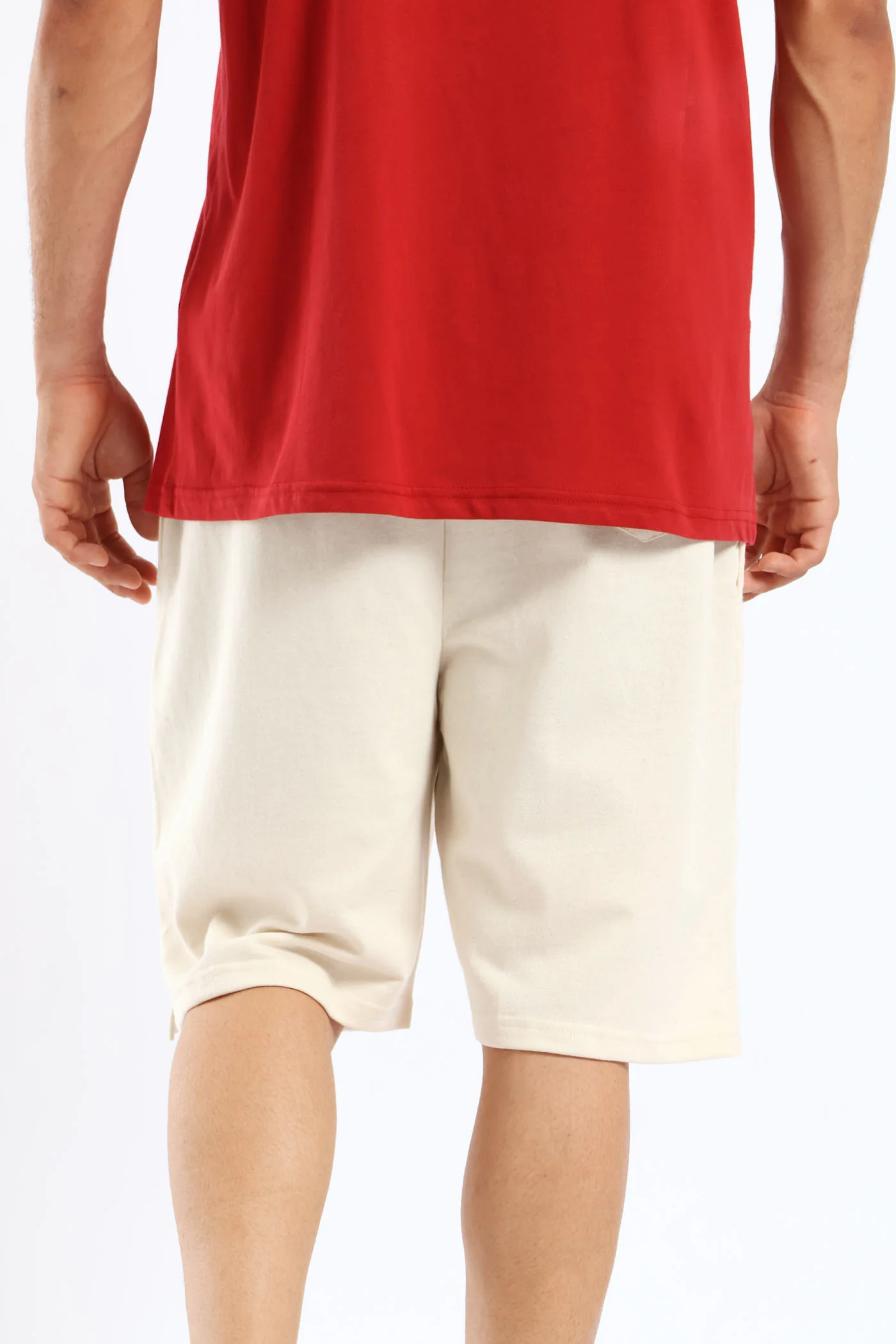 Fleece Shorts - Stone - Image 4