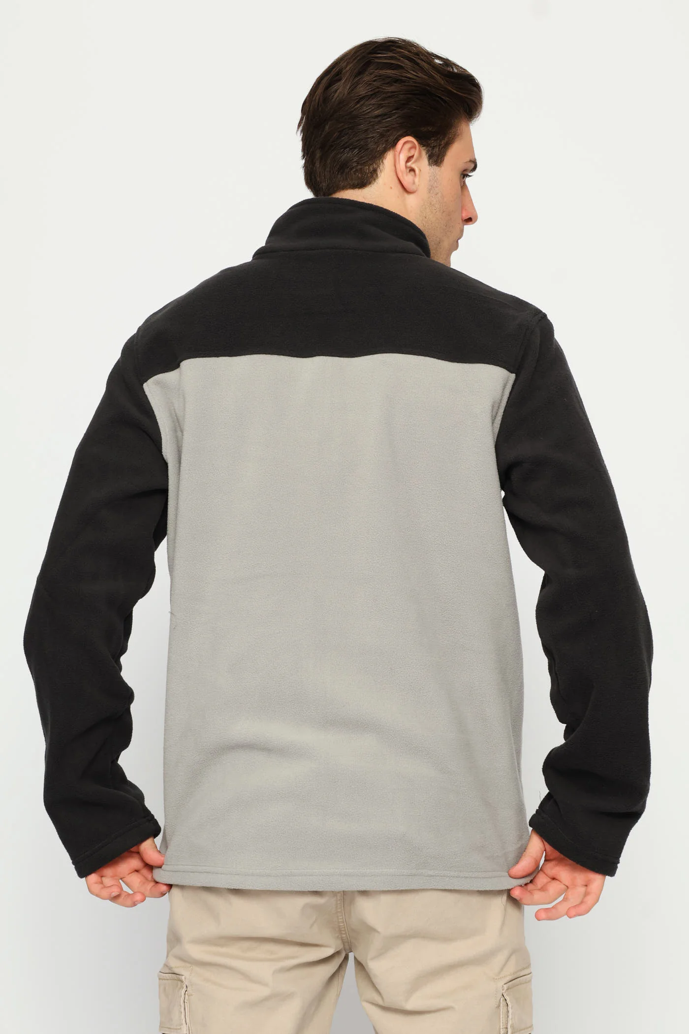 Fleece Zip Through Jacket - Grey - Image 4