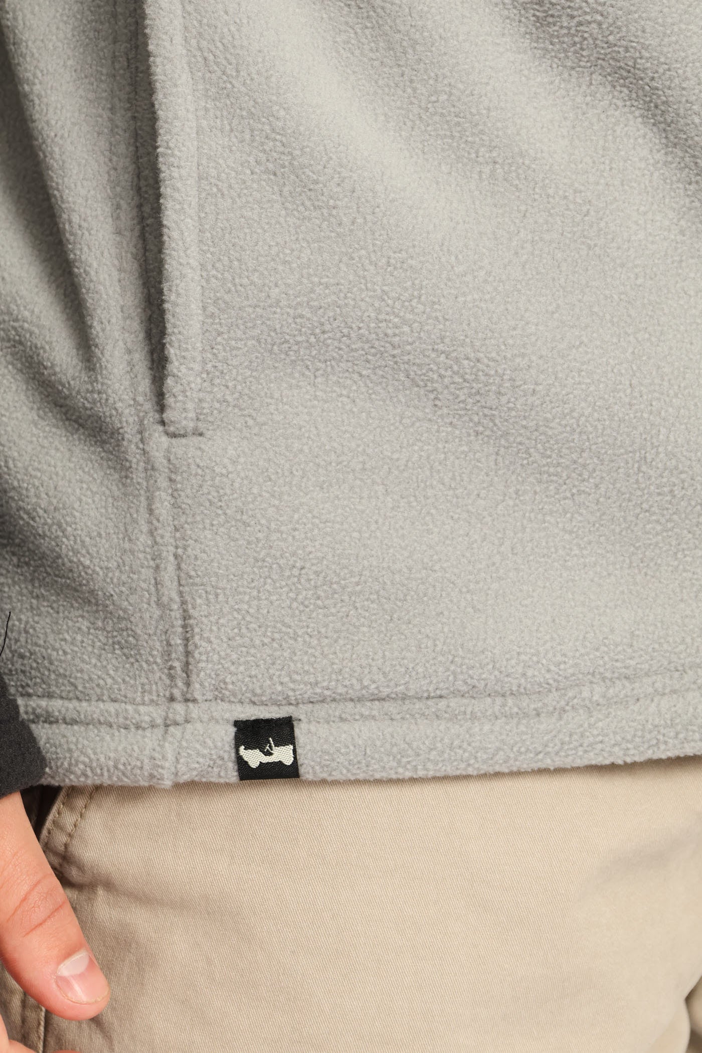 Fleece Zip Through Jacket - Grey - Image 6
