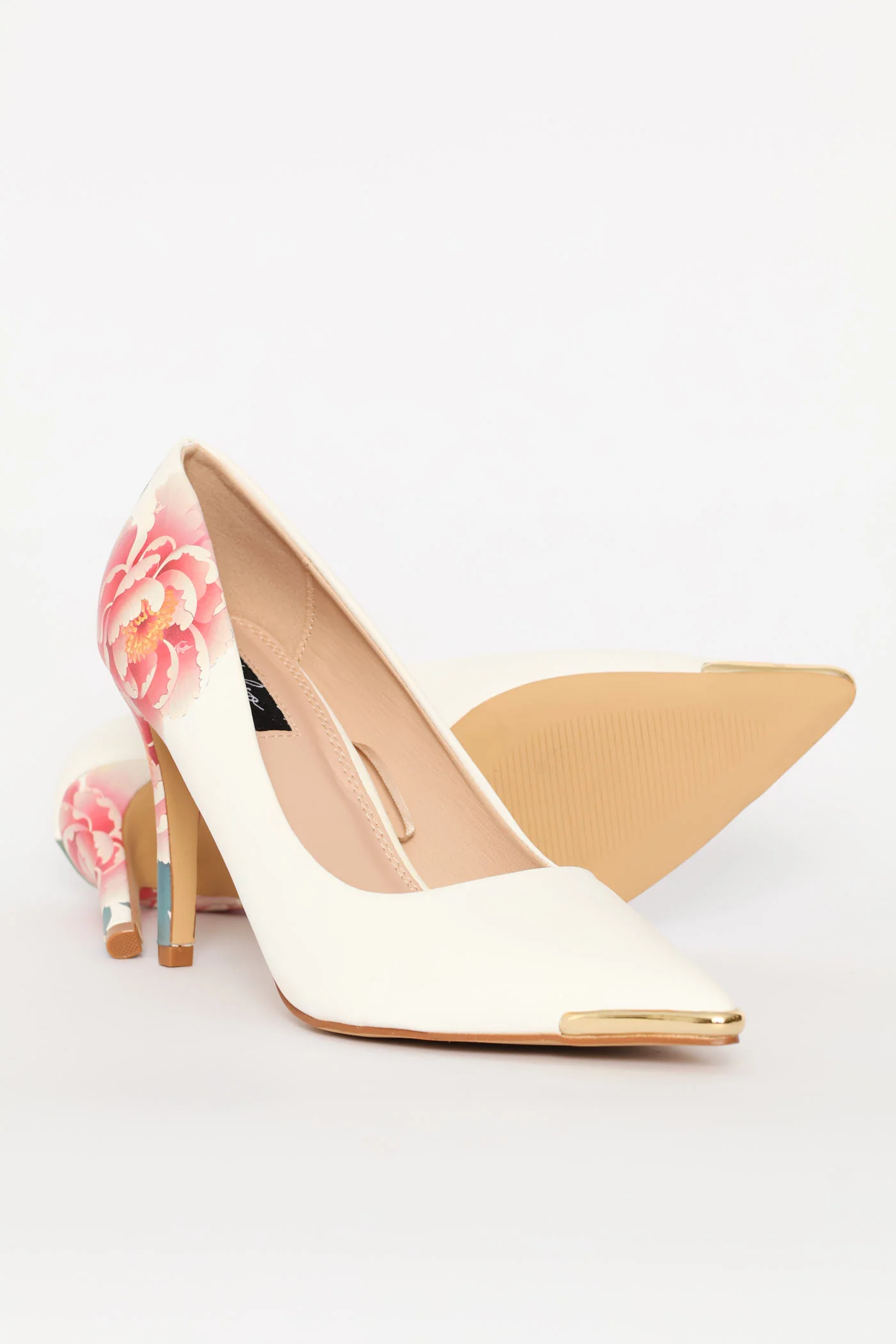 Floral Back Printed Court Heel - Multi - Image 2
