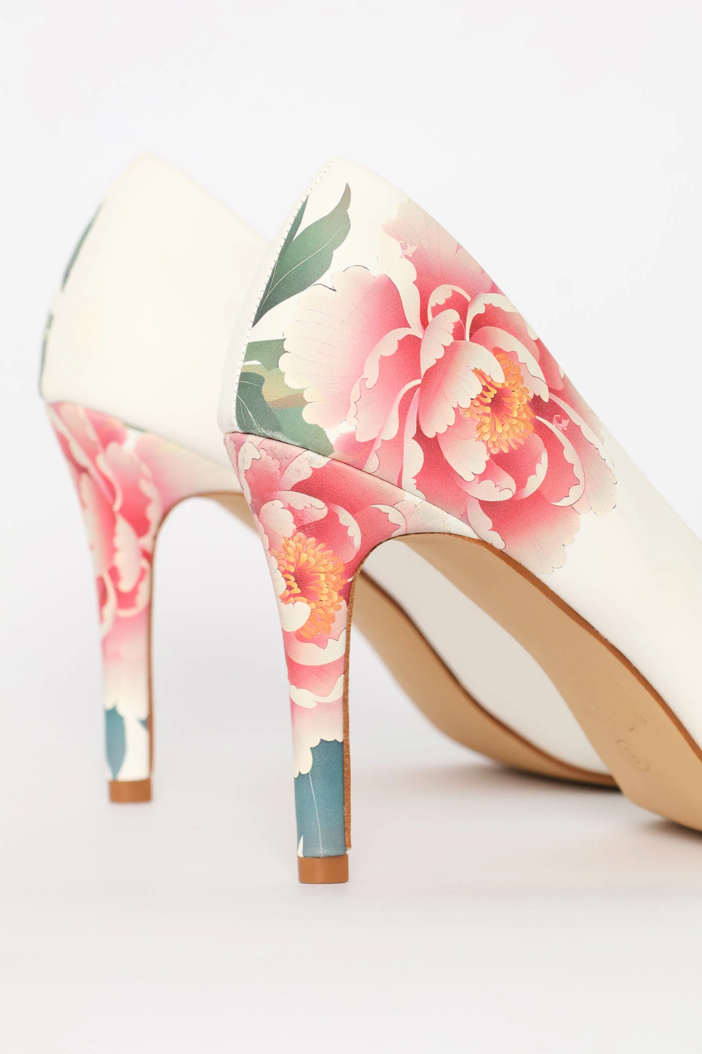 Floral Back Printed Court Heel - Multi - Image 4