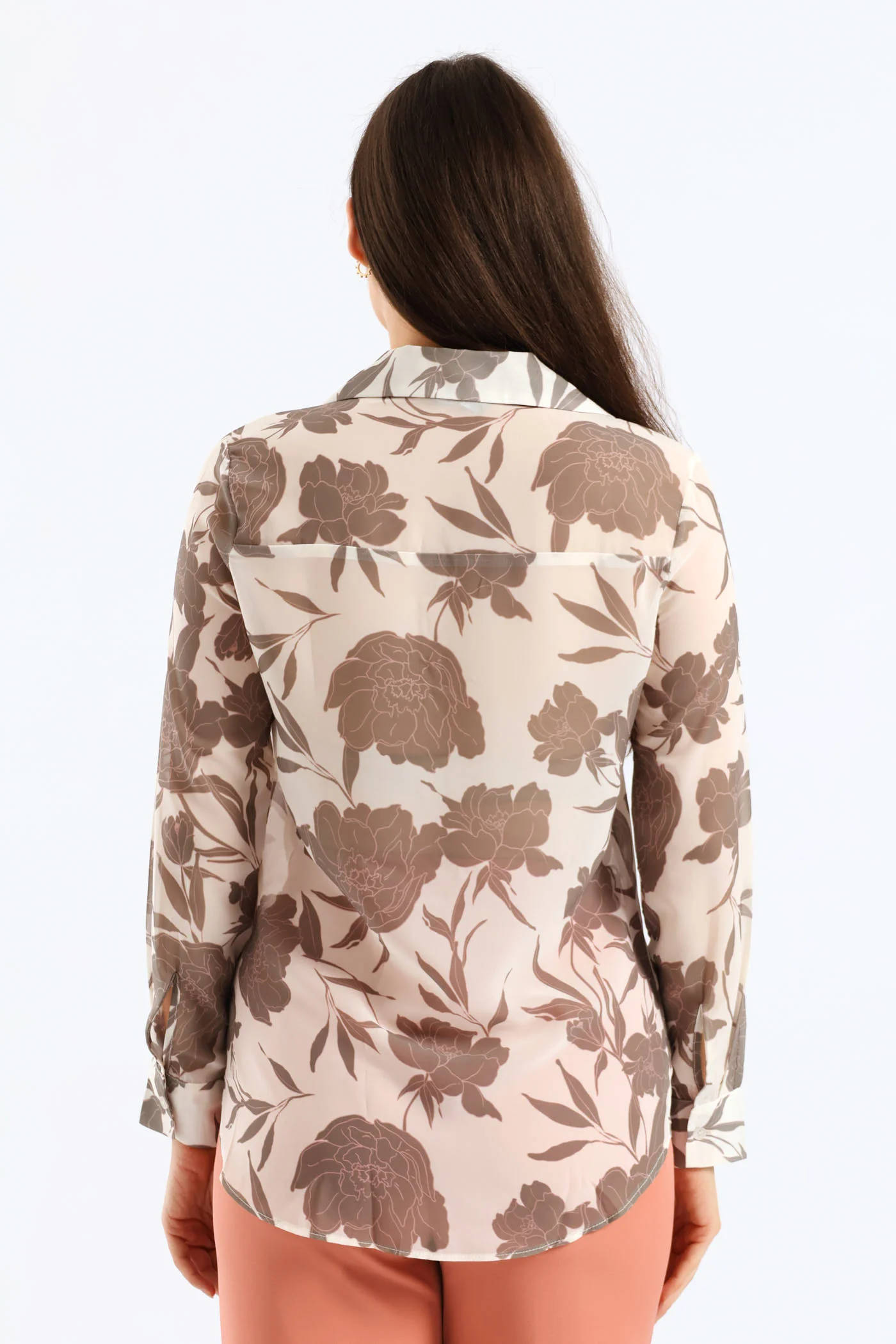 Floral Chiffon Shirt - Image 4