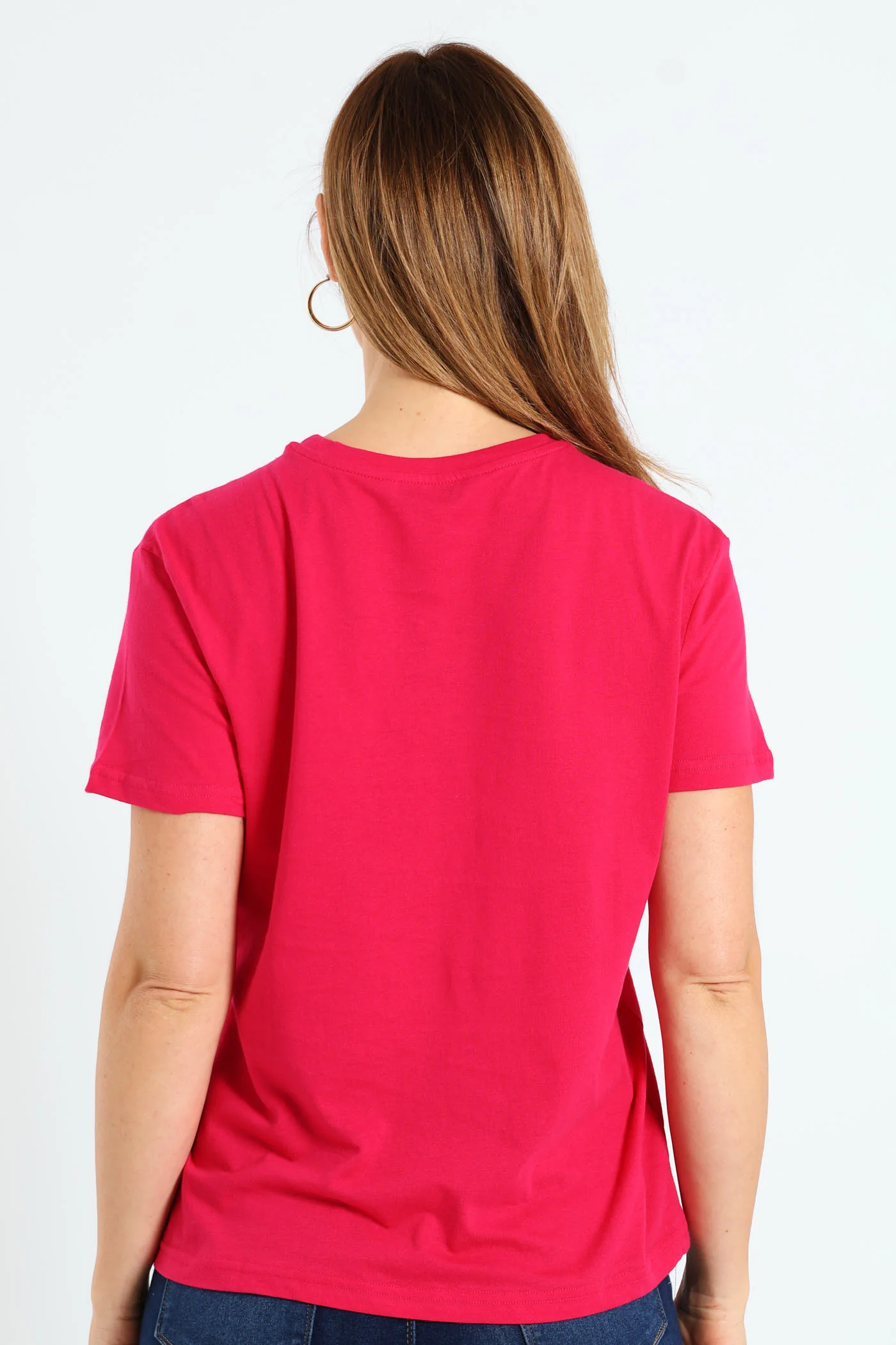 Floral Foil Growth Tee - Magenta - Image 2