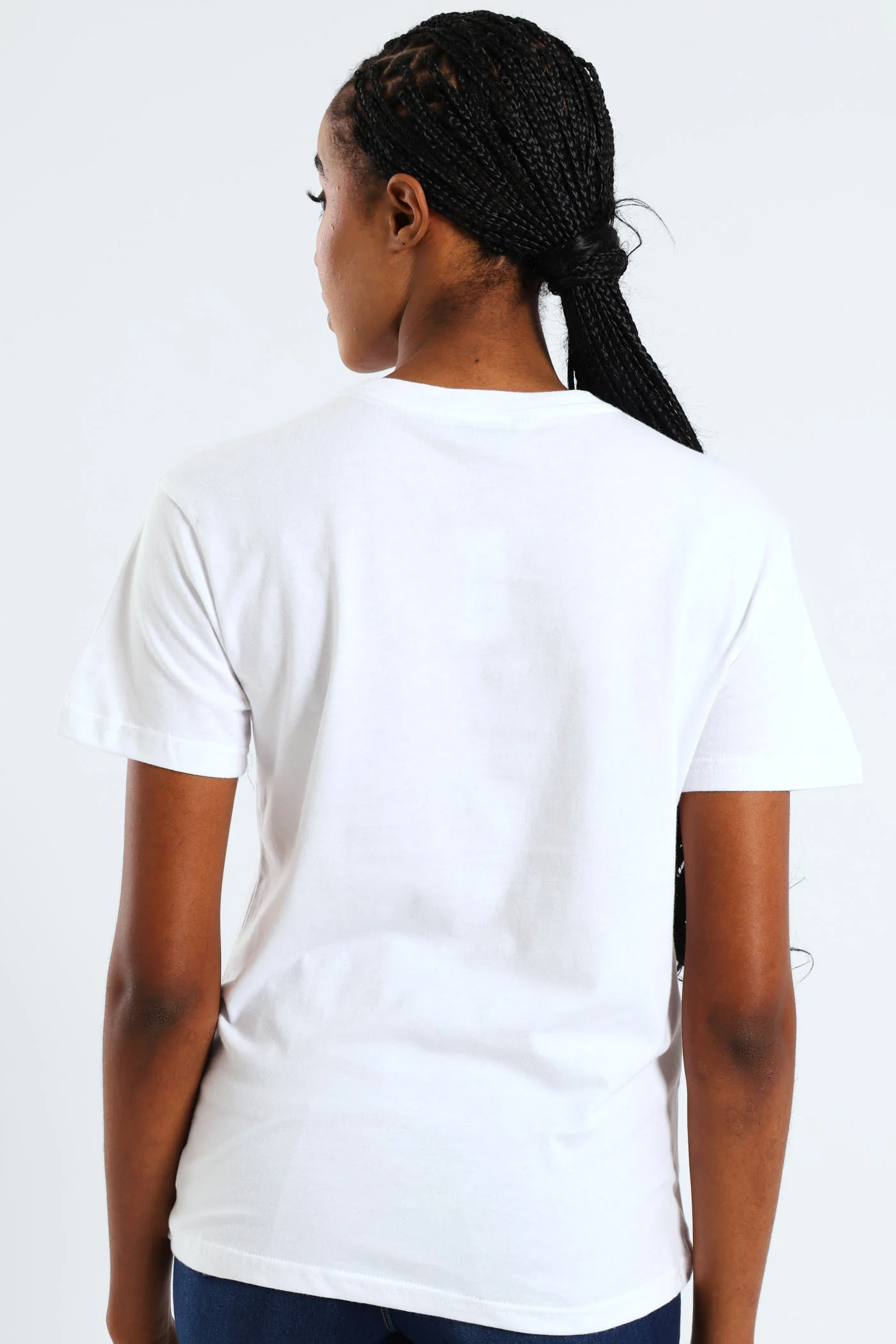 Floral Frame Artwork Foil Tee - White - Image 3