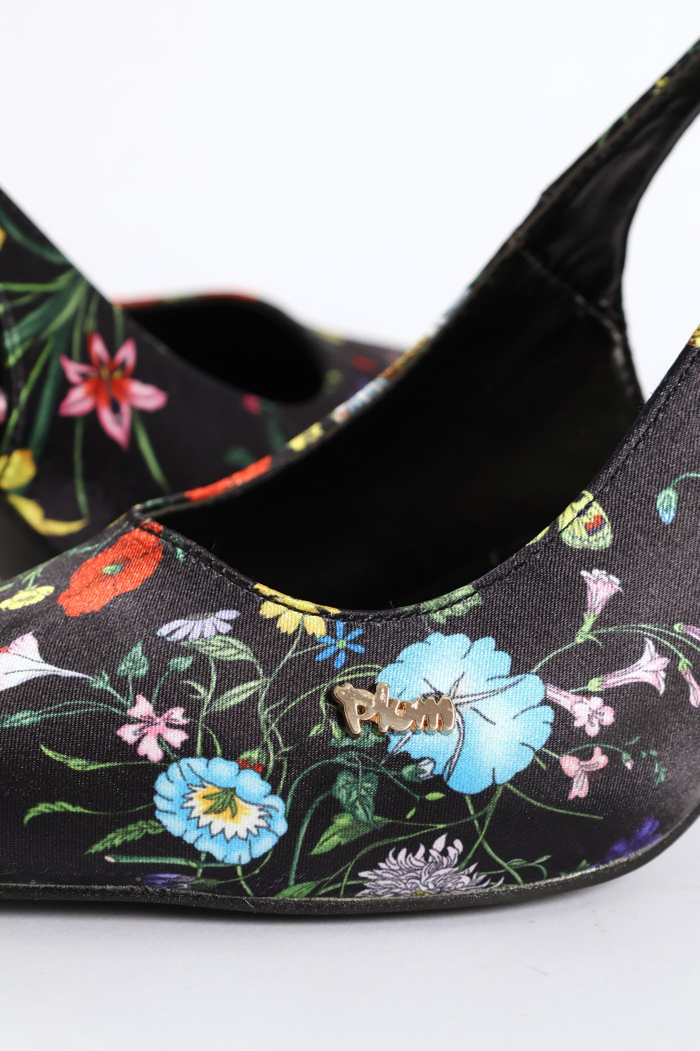 Floral Heel - Black - Image 2