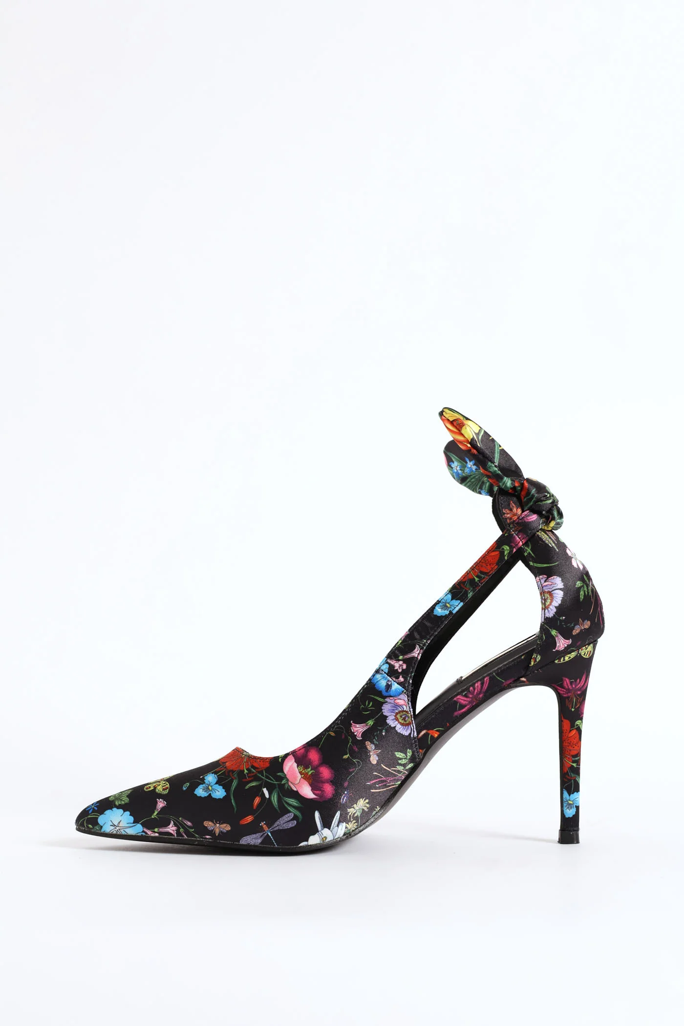 Floral Heel - Black - Image 7