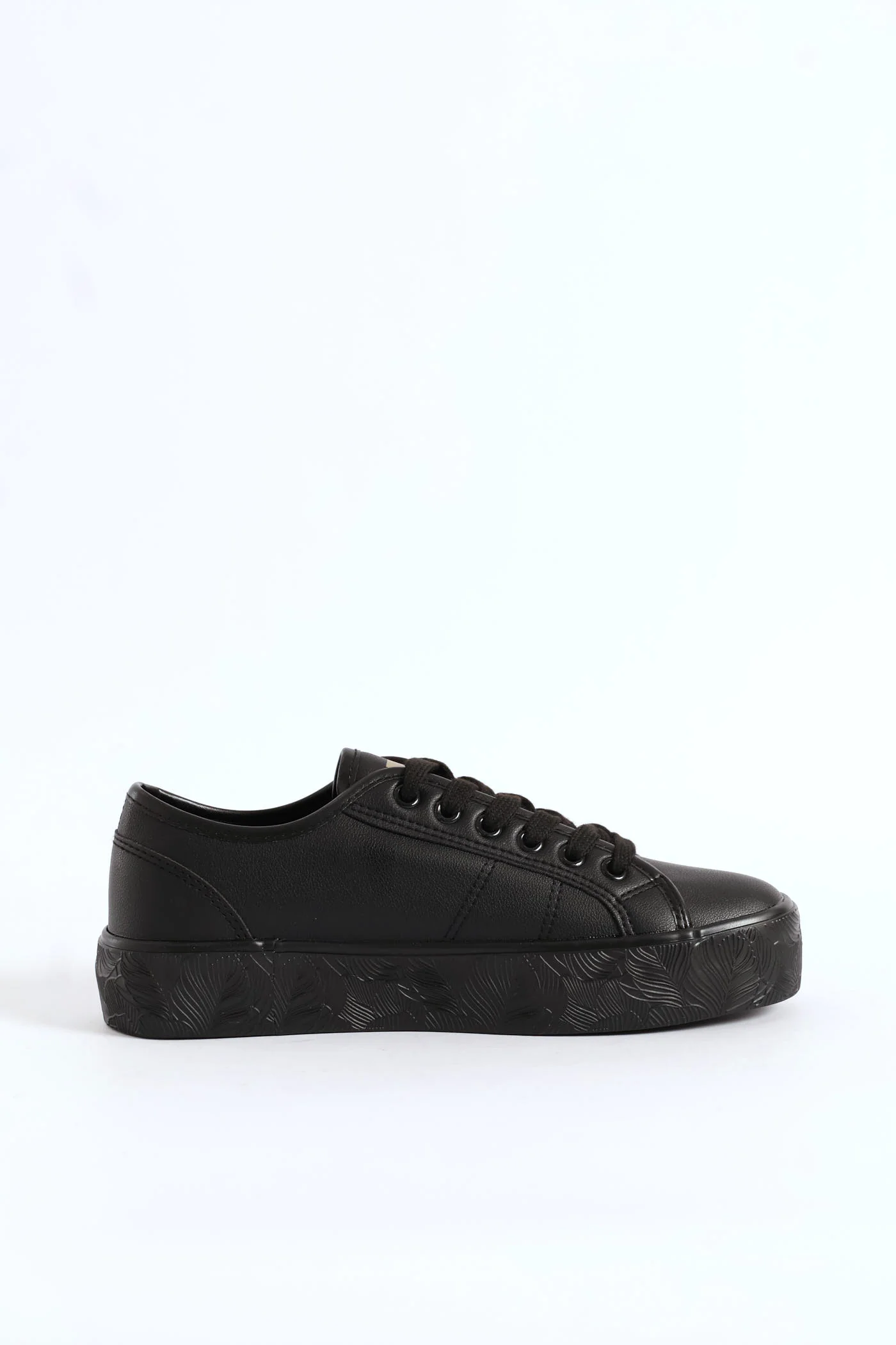 Floral Platform Sneaker - Black - Image 4