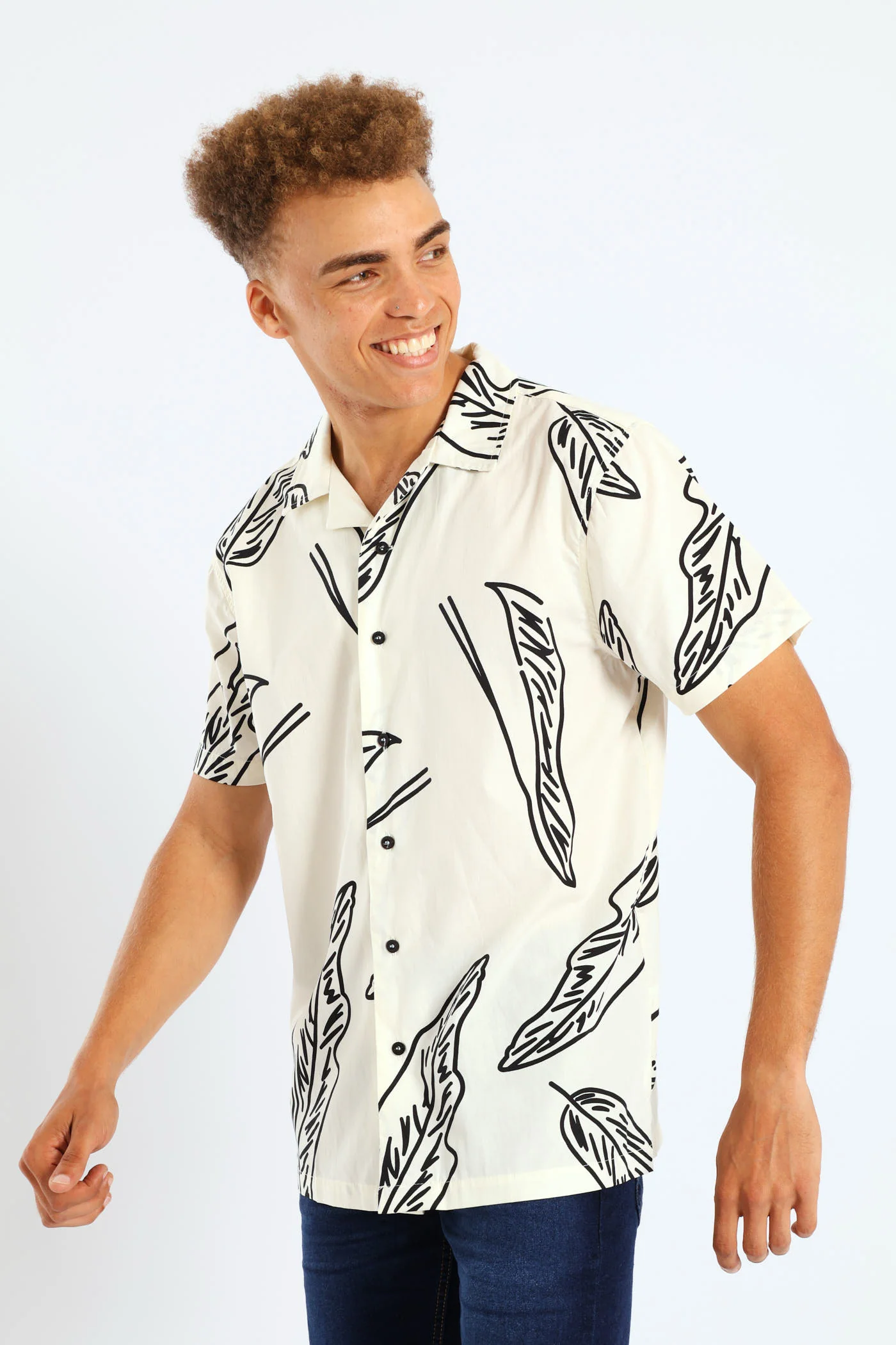 Floral Shirt - Stone - Image 3