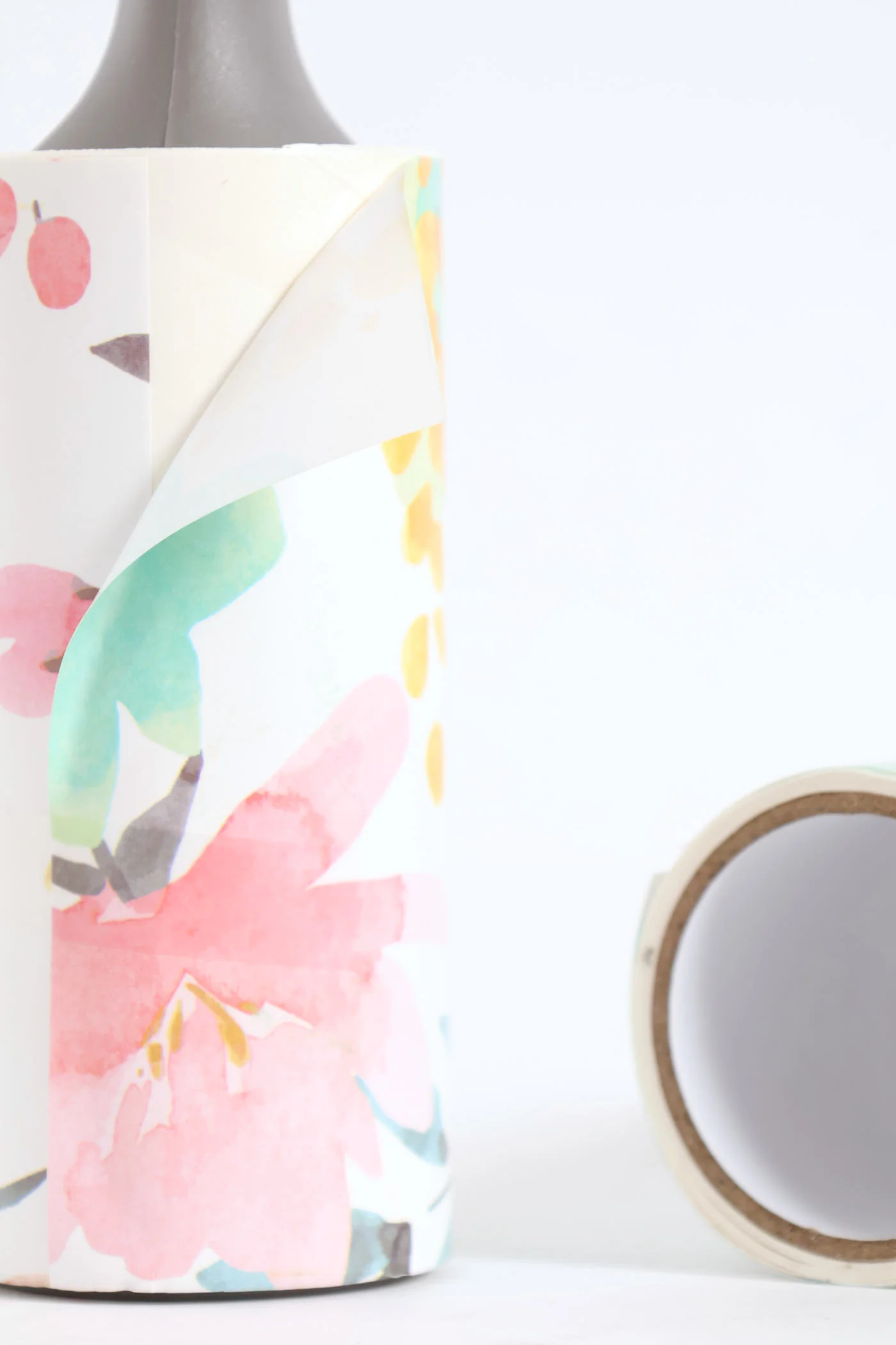 Floral & Stripe Lint Roller - Mint - Image 2