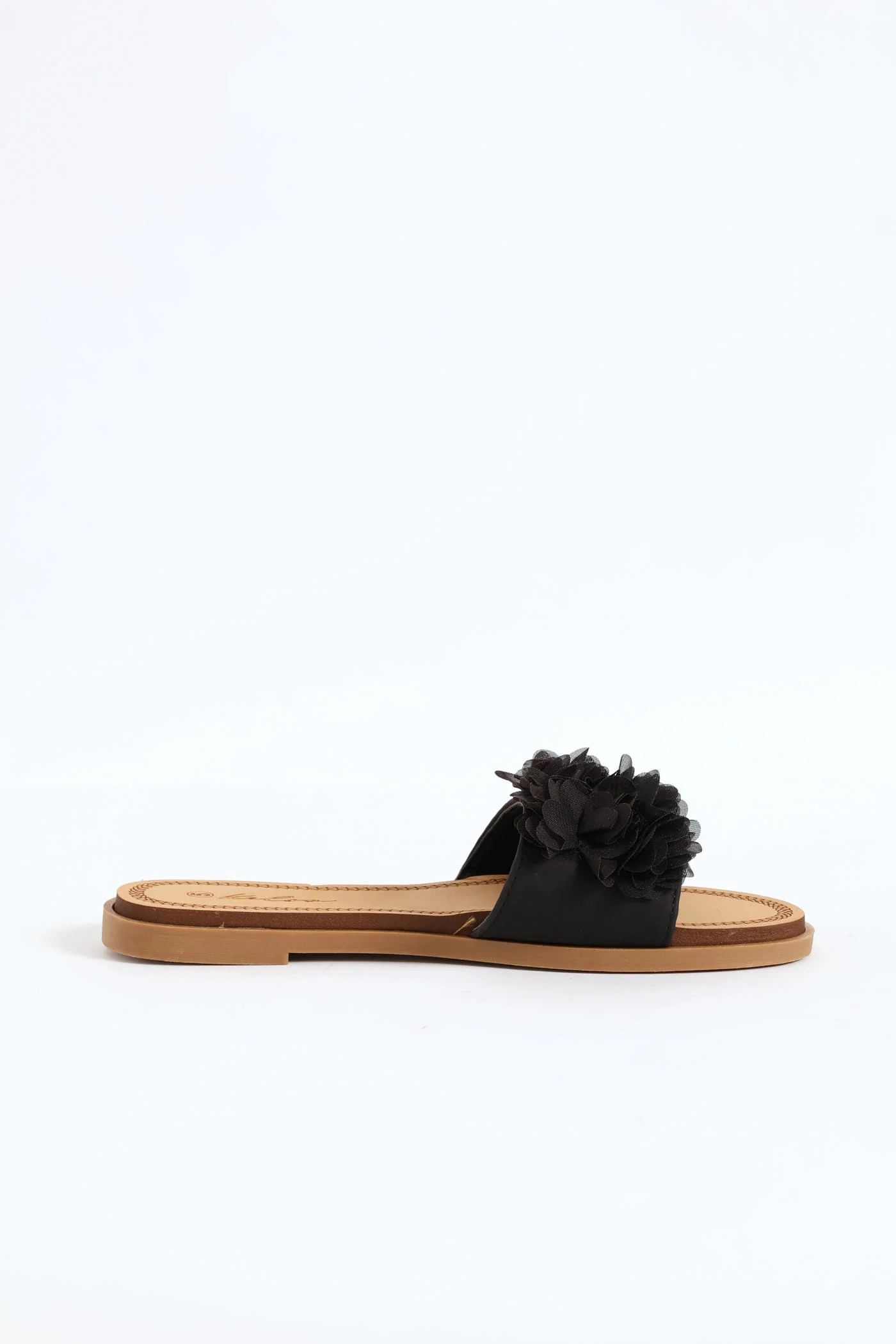 Floral Summer Sandal - Black - Image 3