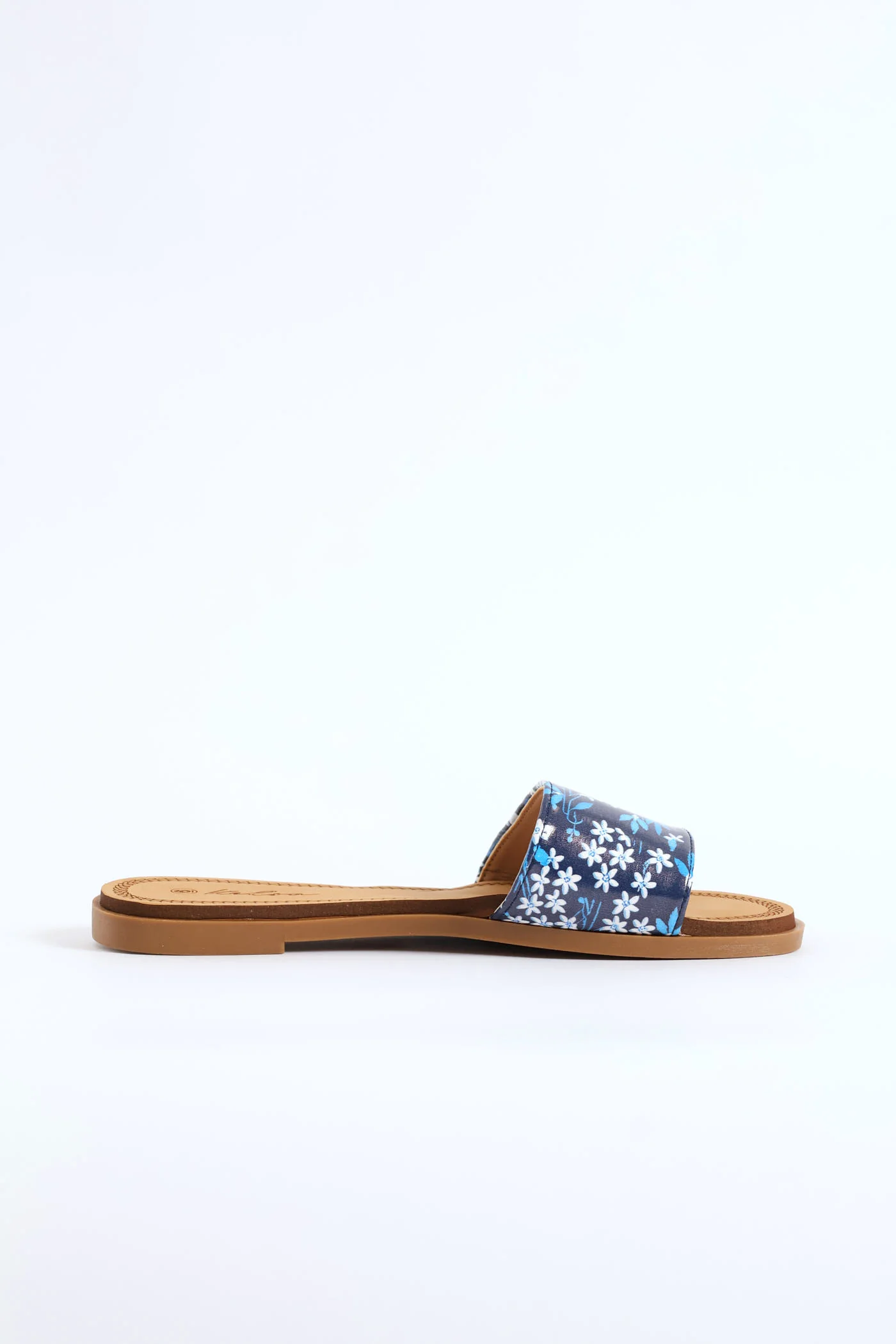 Floral Summer Sandal - Blue - Image 3