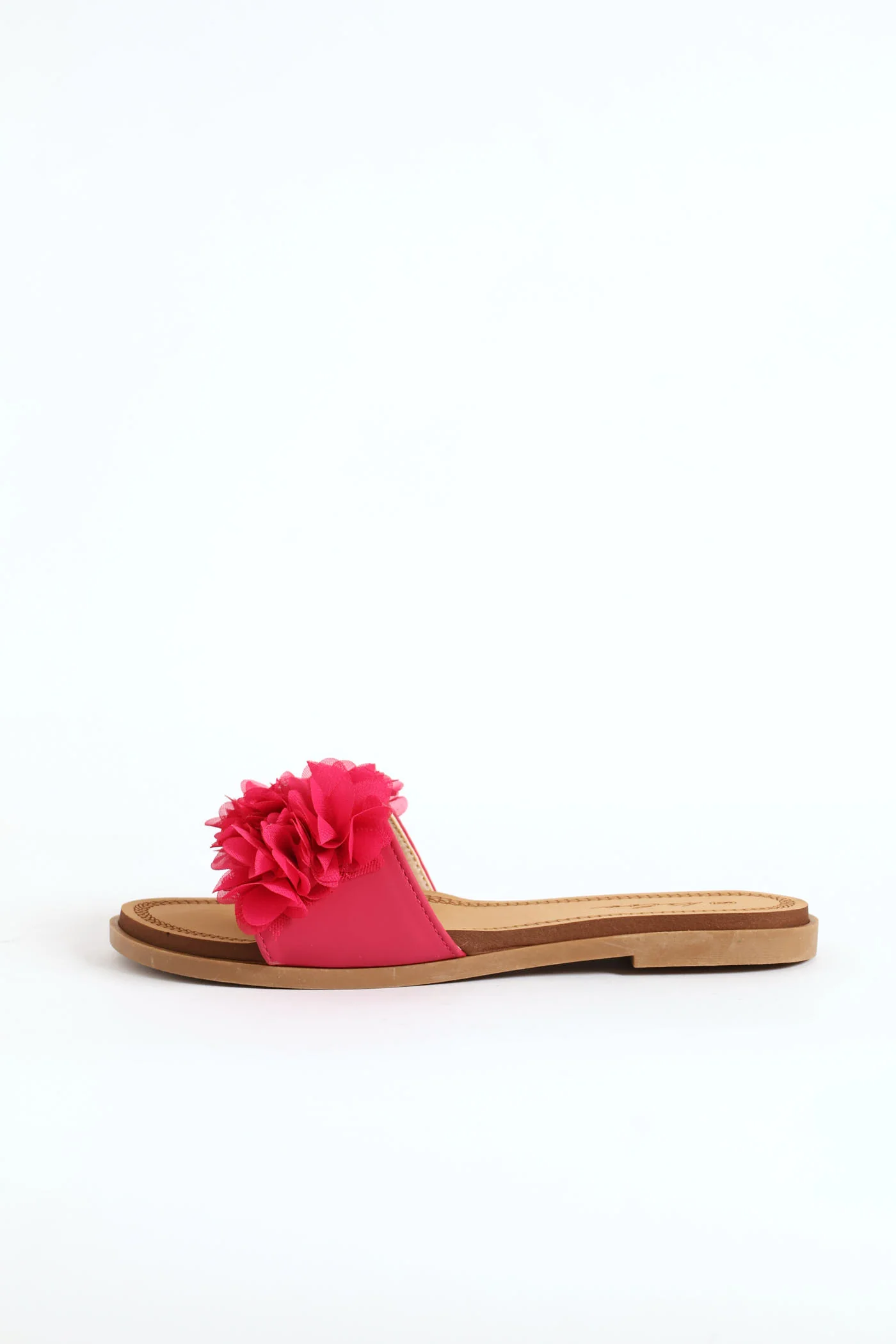 Floral Summer Sandal - Cerise - Image 4