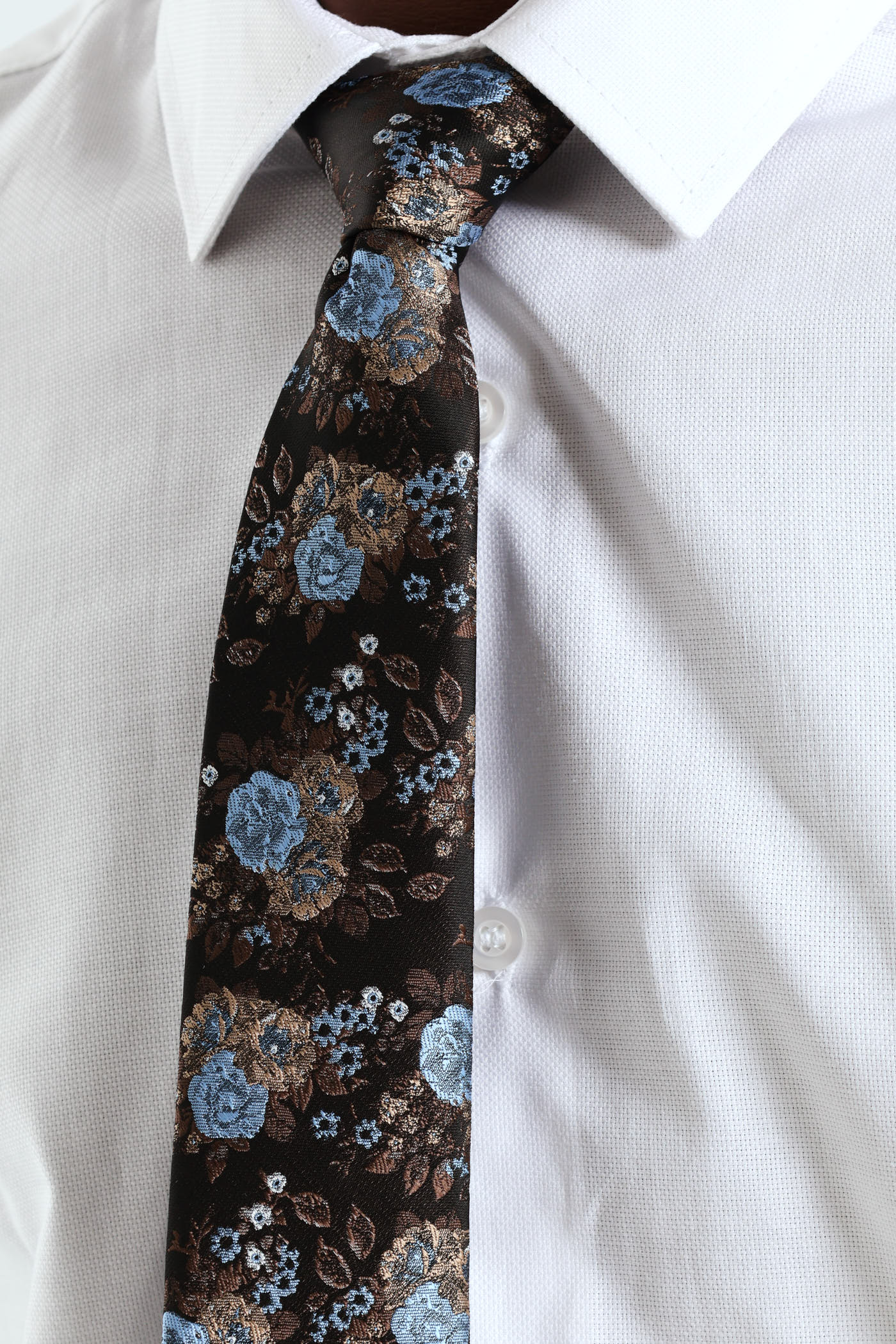 Floral Tie - Navy - Image 2