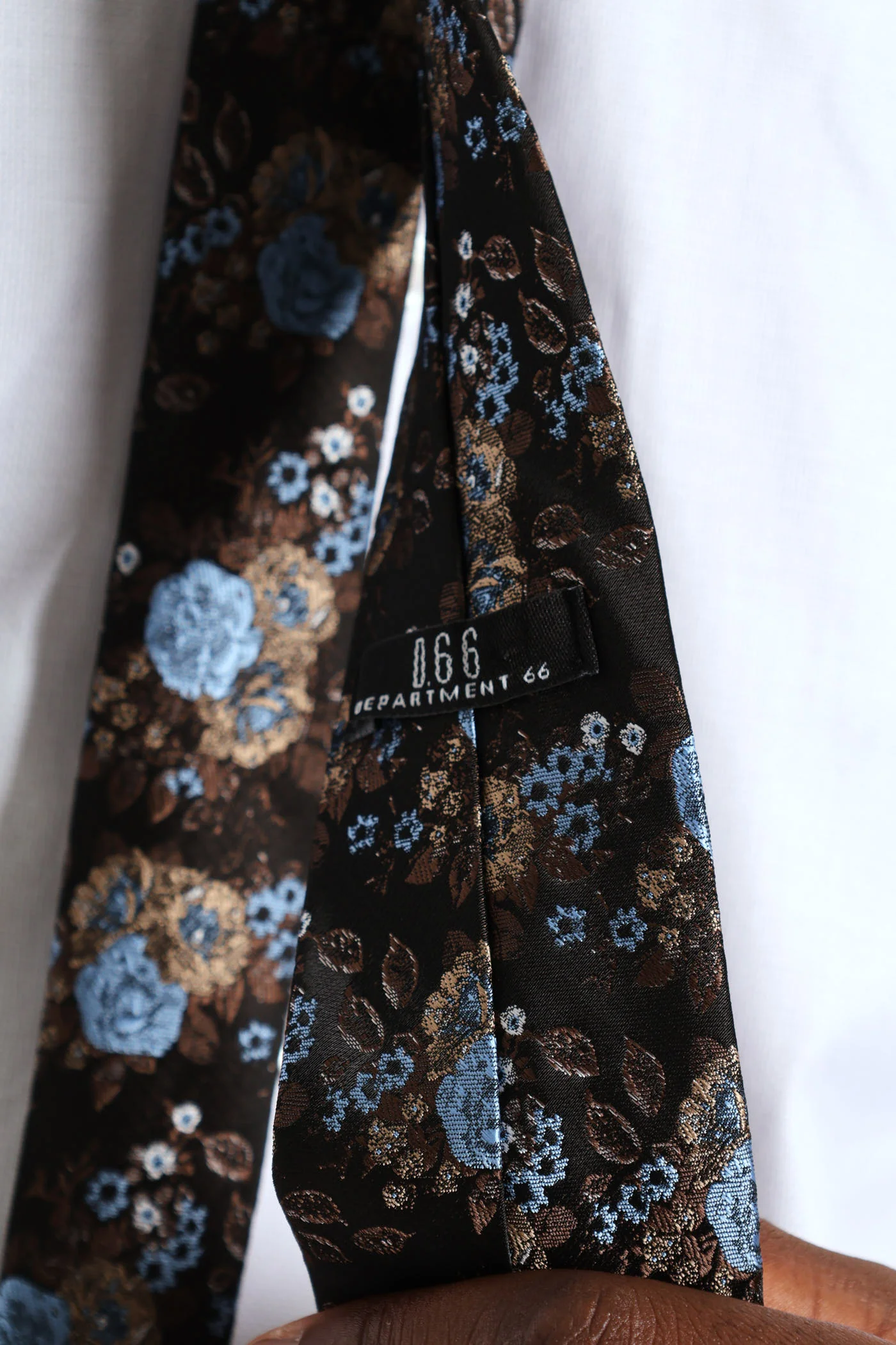 Floral Tie - Navy - Image 3