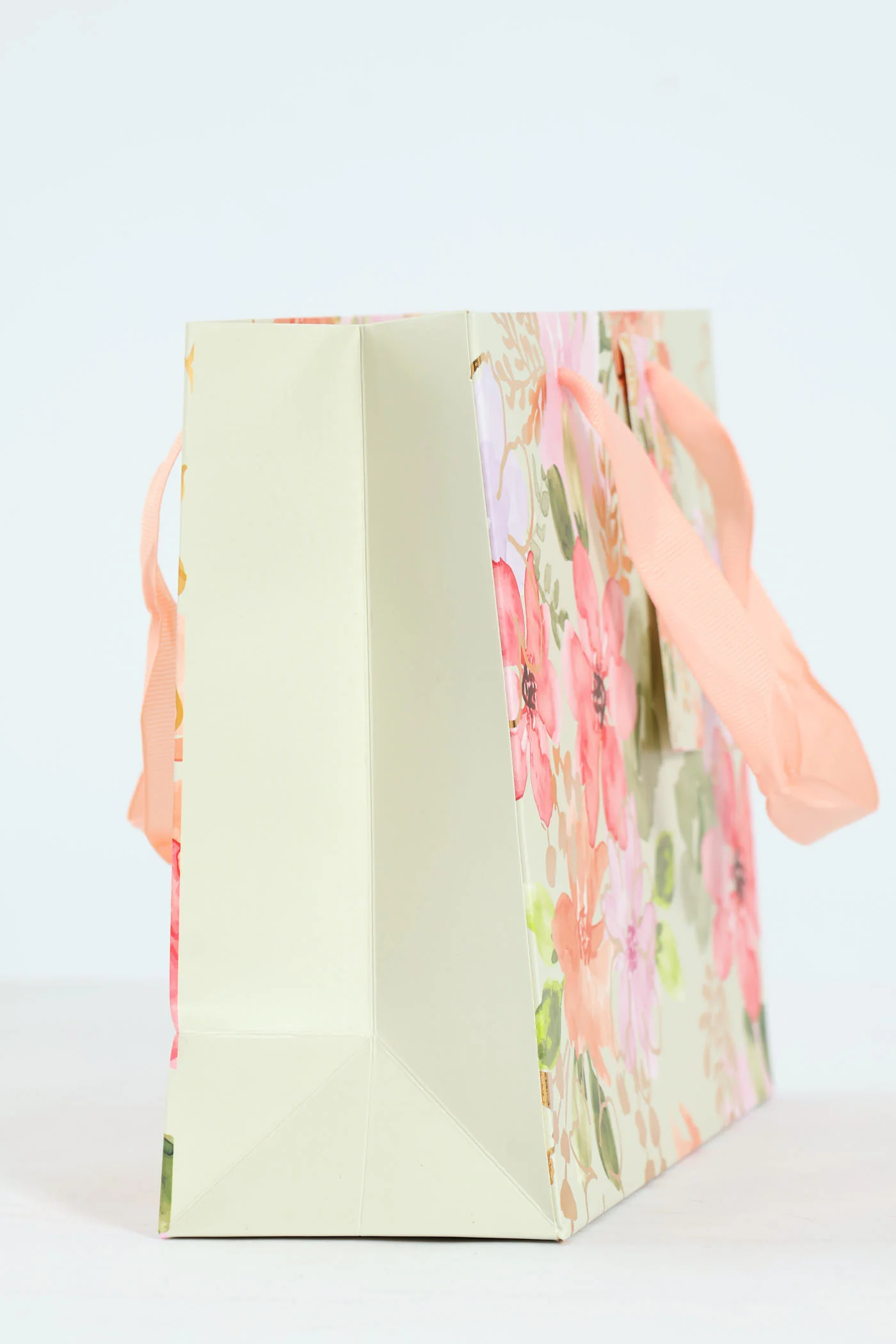 Small Floral Watercolour Gift Bag - Sage - Image 2
