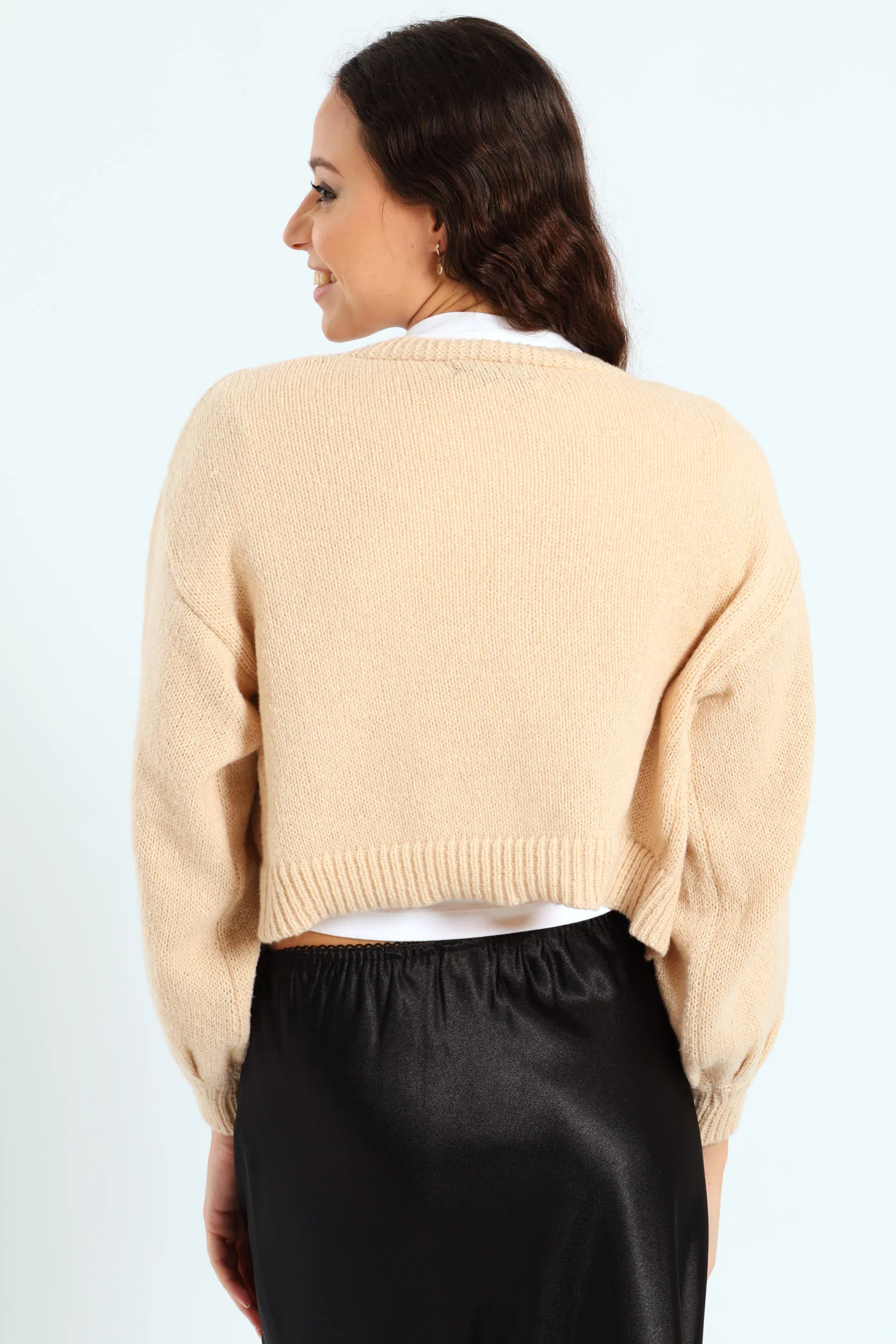 Flower Cardigan - Cream - Image 4