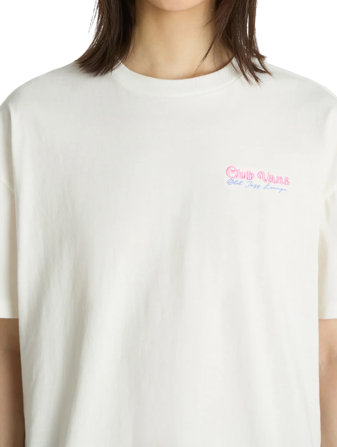 Flower Chello Oversized Tee - Cream - Image 2