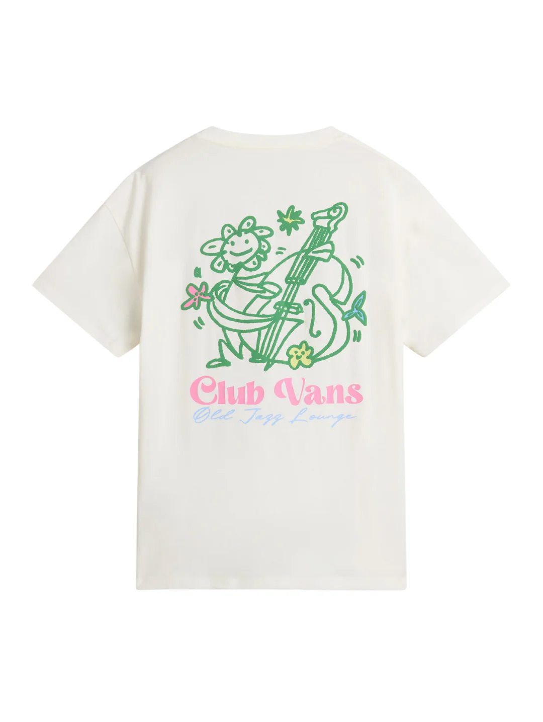 Flower Chello Oversized Tee - Cream - Image 5