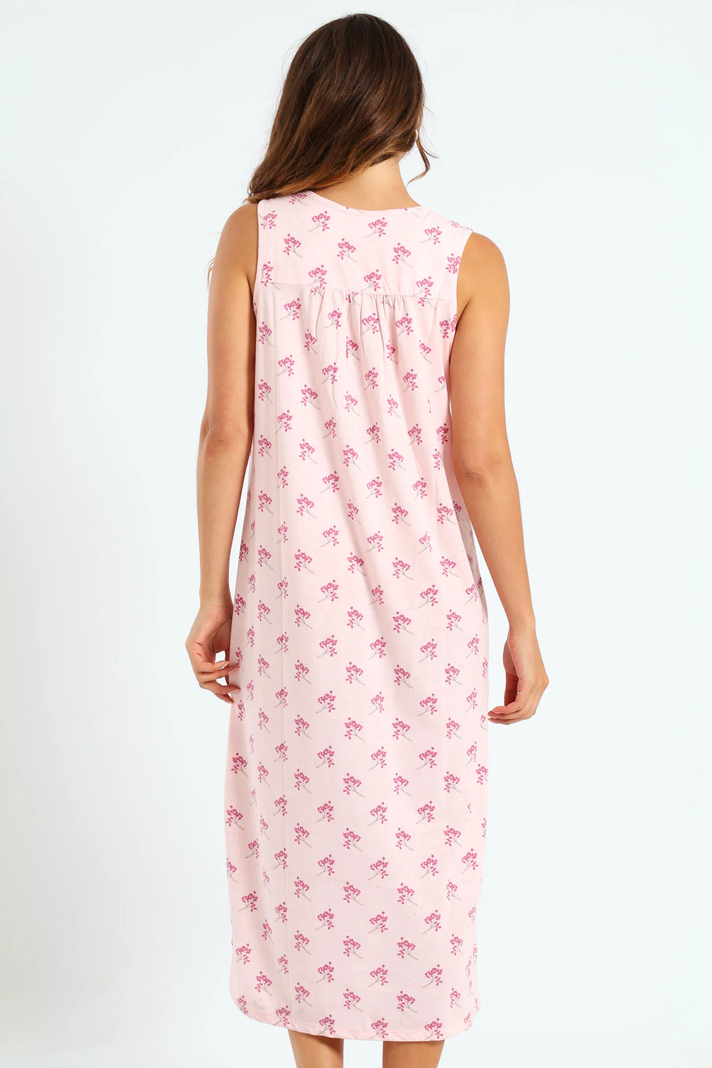 Flower Knit Nightie - Pink - Image 3