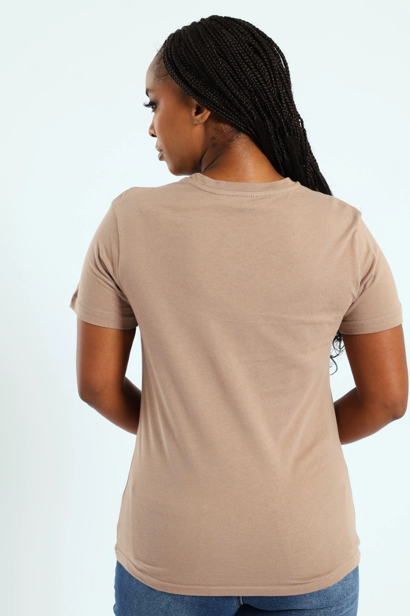 Flower Market Frame Tee - Taupe - Image 4