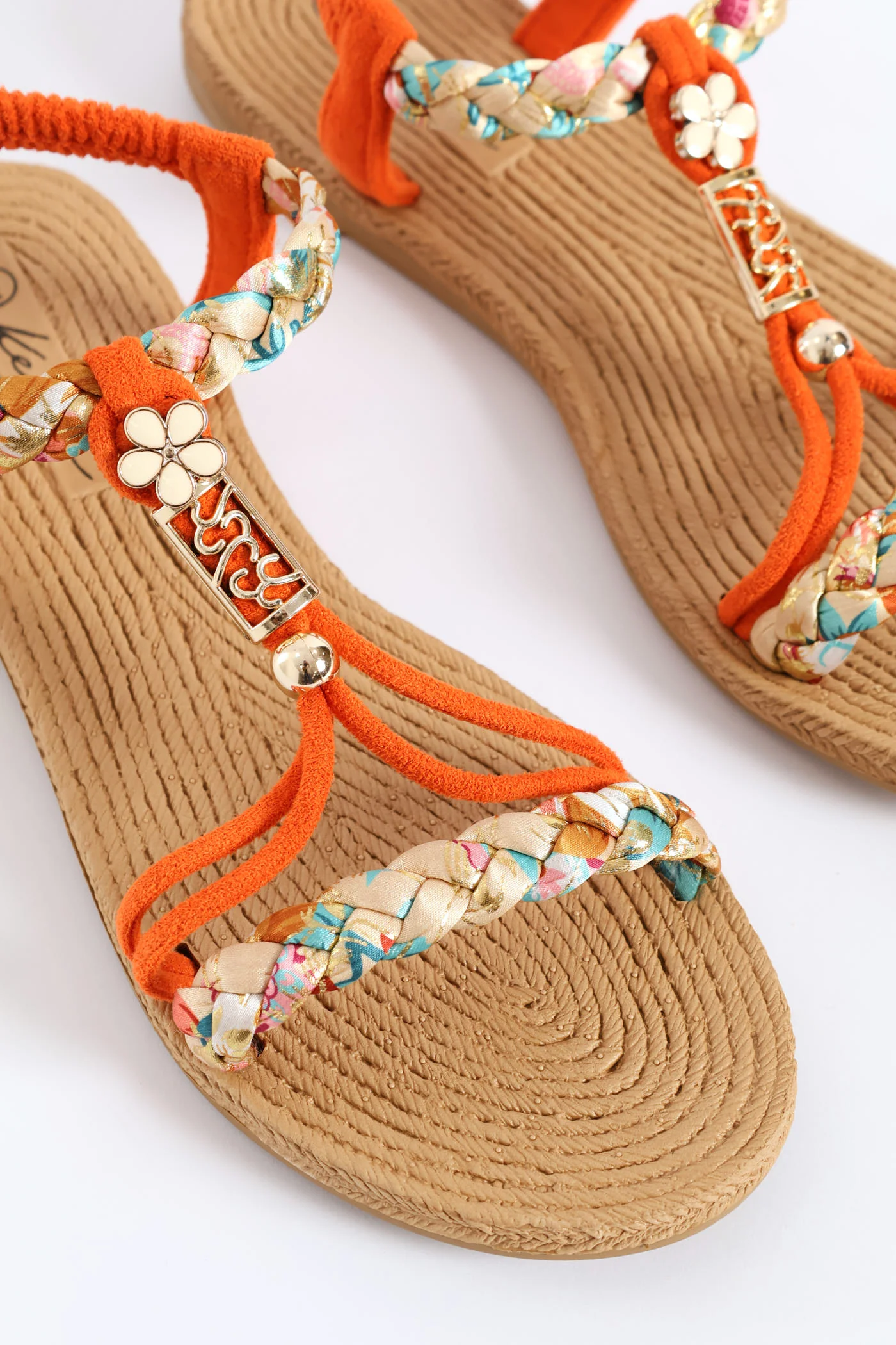 Flower Trim Multistrap Sandal - Multi - Image 2