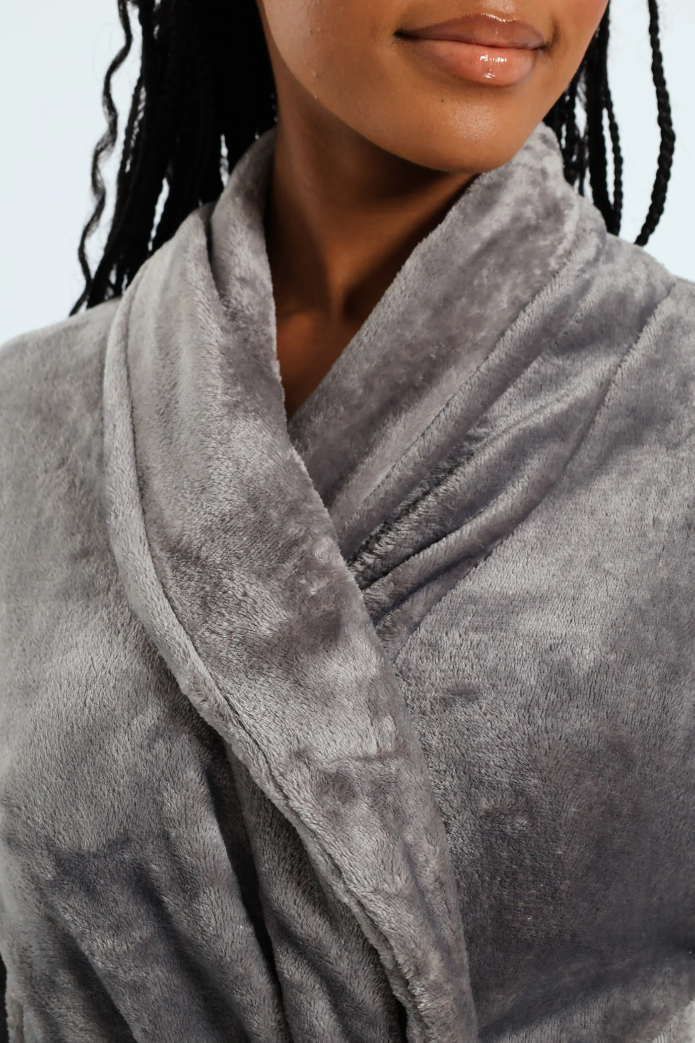 Fluffy Gown - Grey - Image 2