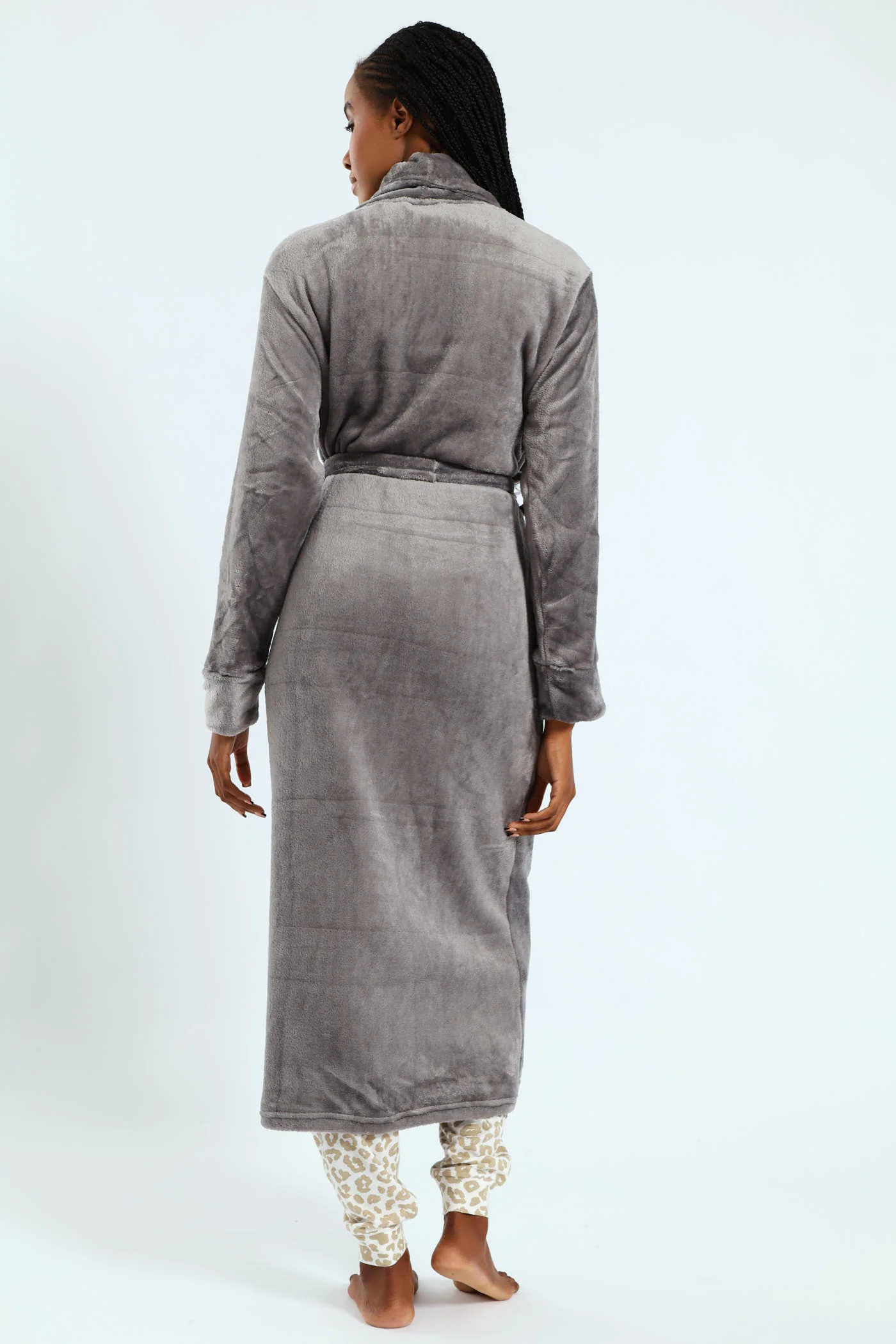 Fluffy Gown - Grey - Image 4