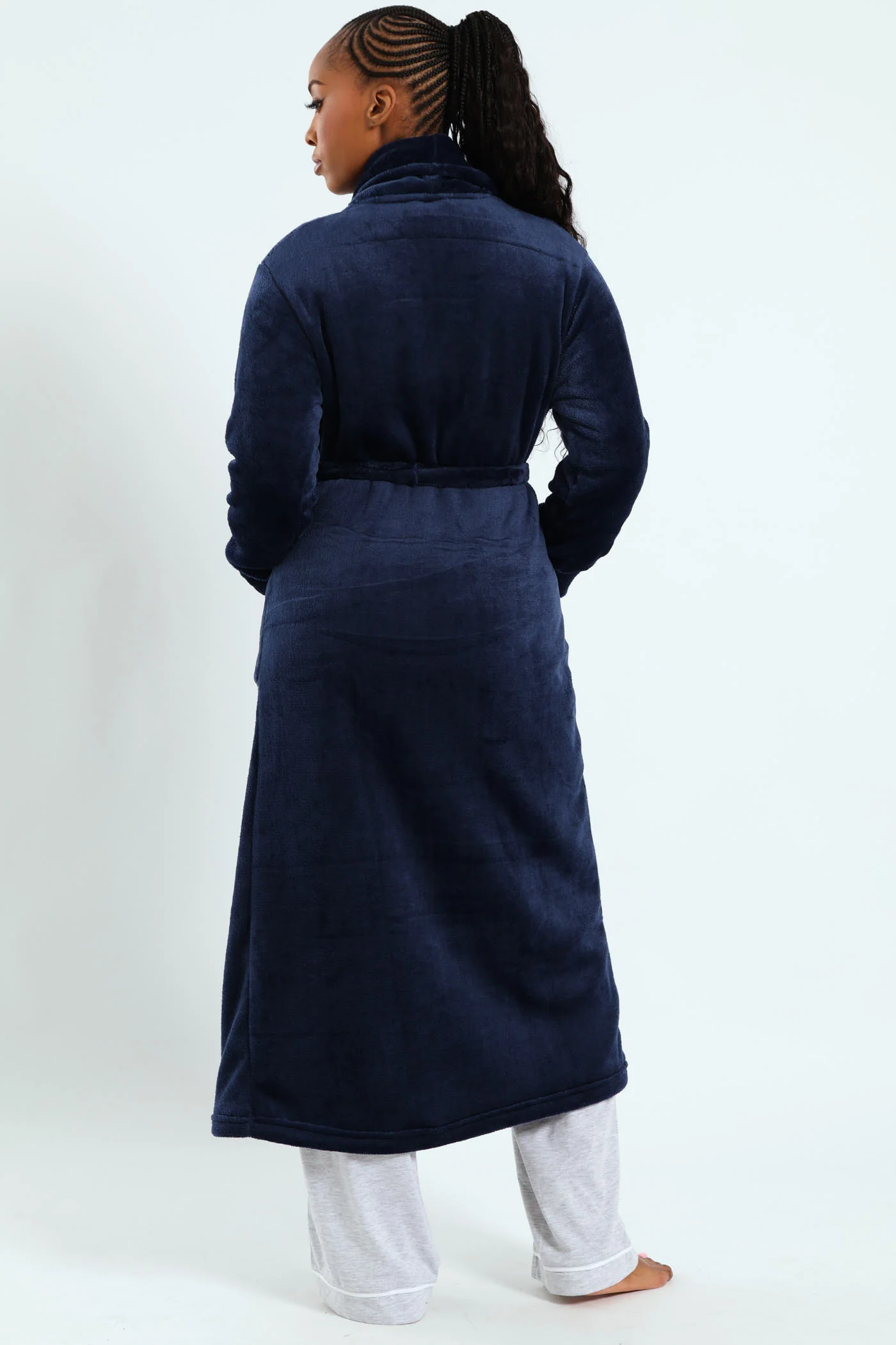 Fluffy Gown - Navy - Image 5