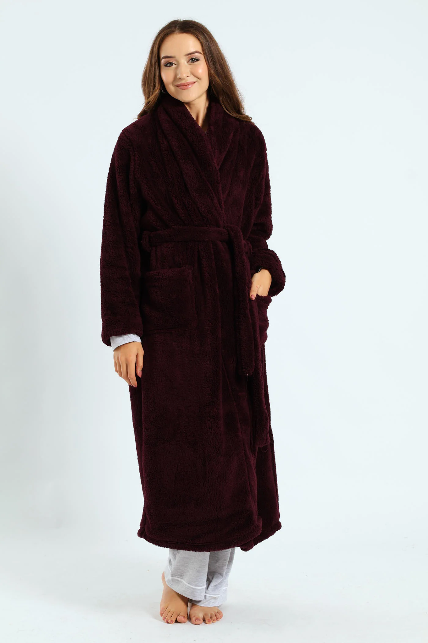 Fluffy Gown - Wine - Image 2