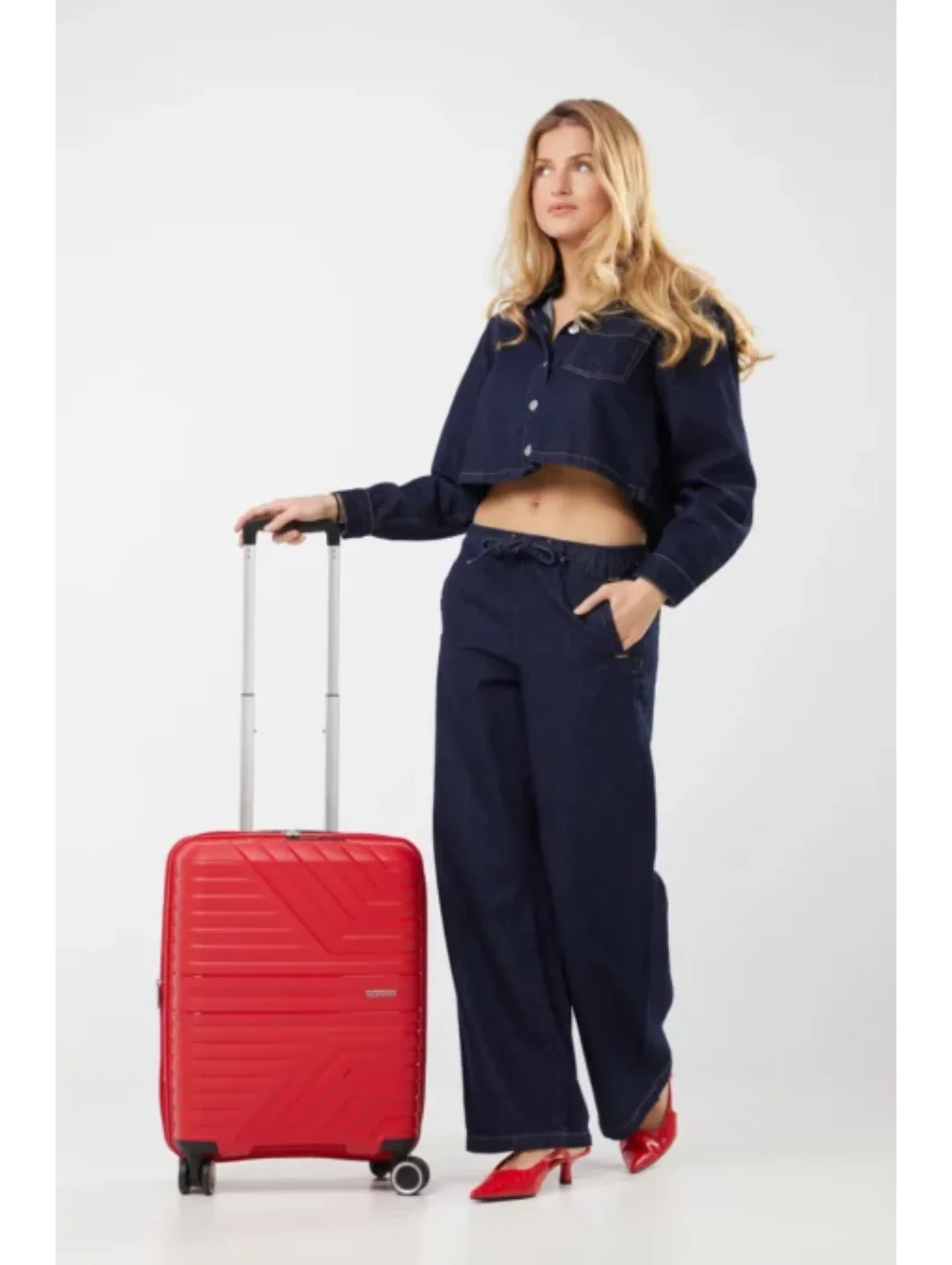 Flytwist Spinner TSA Expandable Suitcase - Red - Image 8