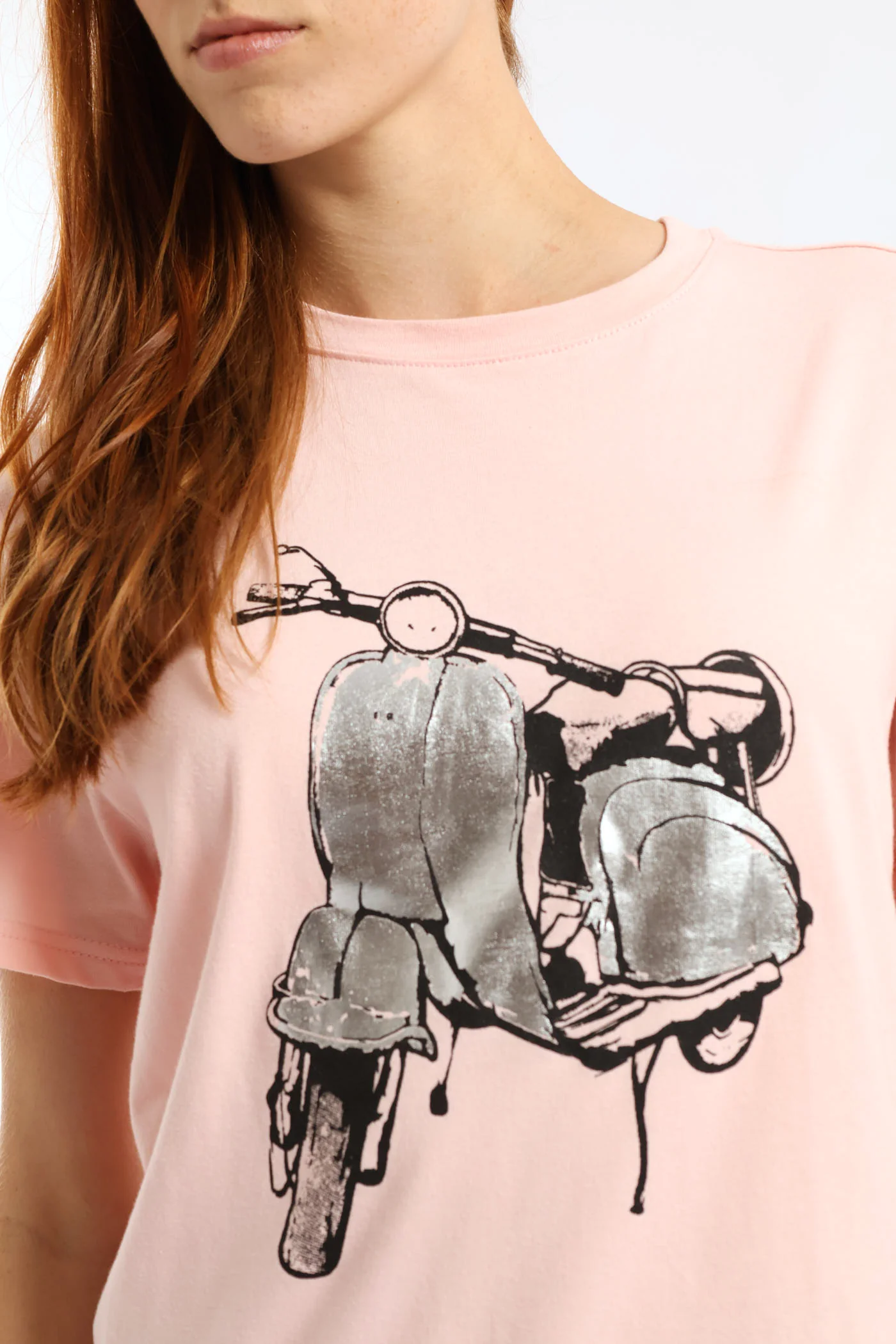 Foil Scooter Tee - Dusty Rose - Image 2