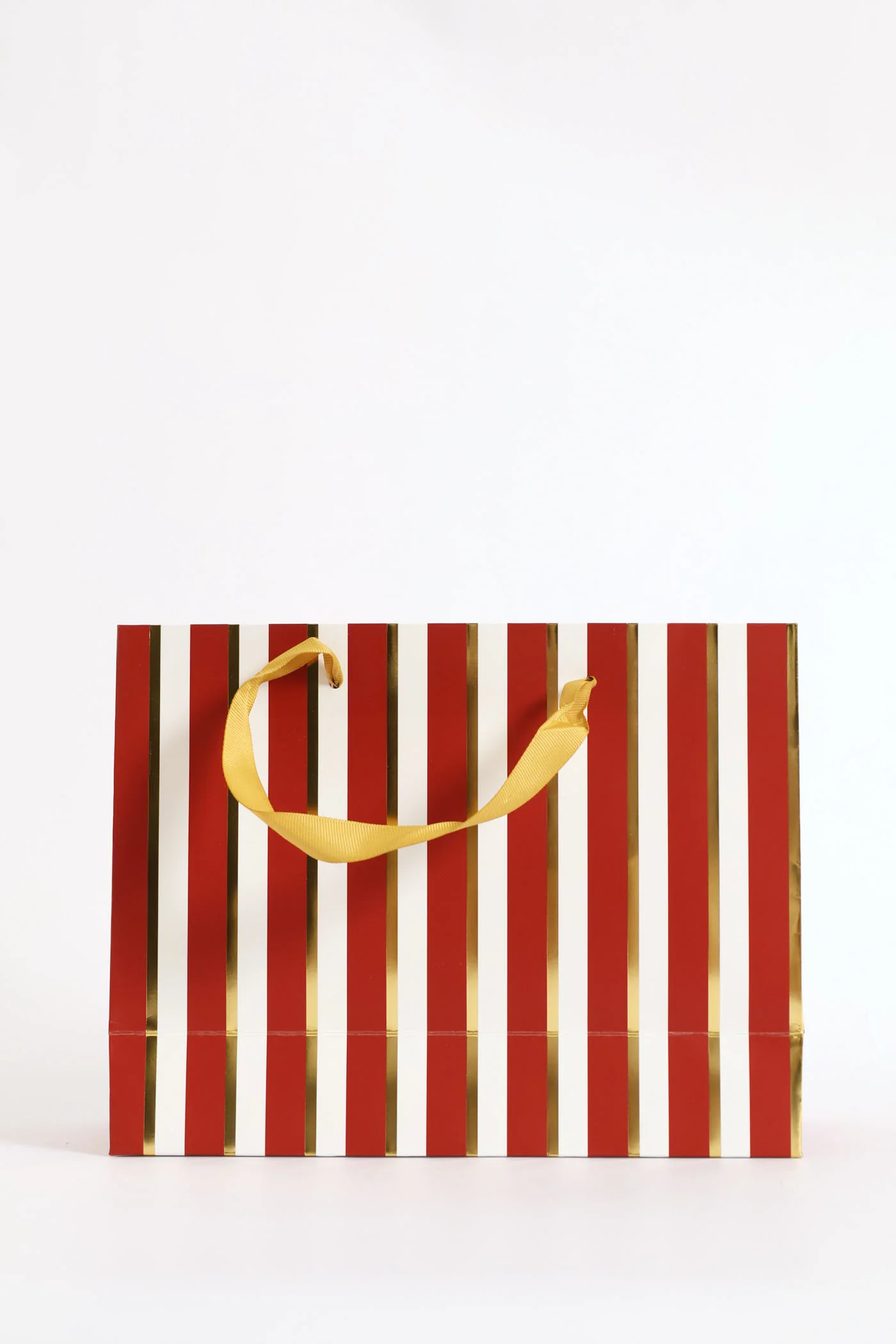 Foil Stripe Gift Bag - Red - Image 4