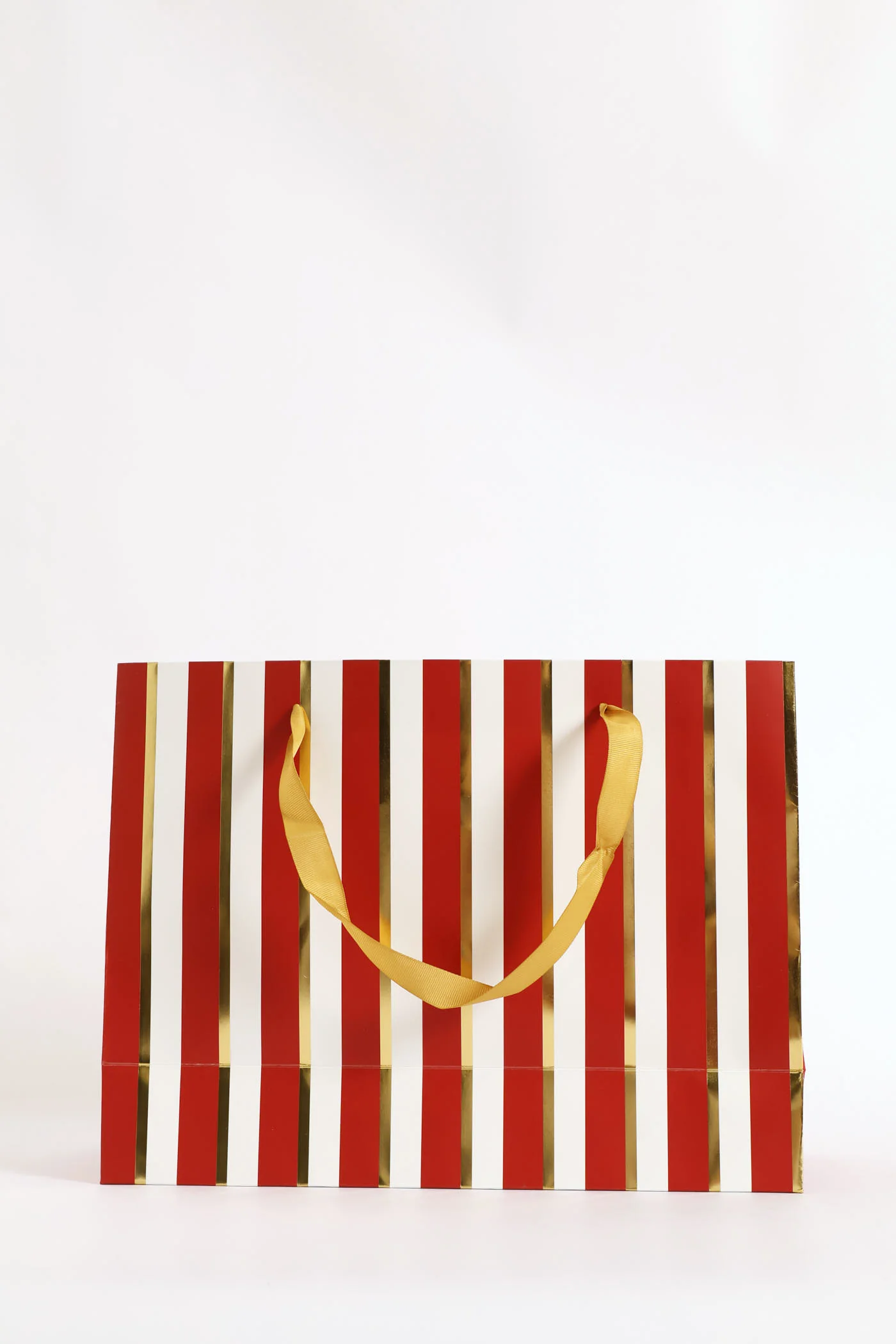 Foil Stripe Gift Bag - Red - Image 2