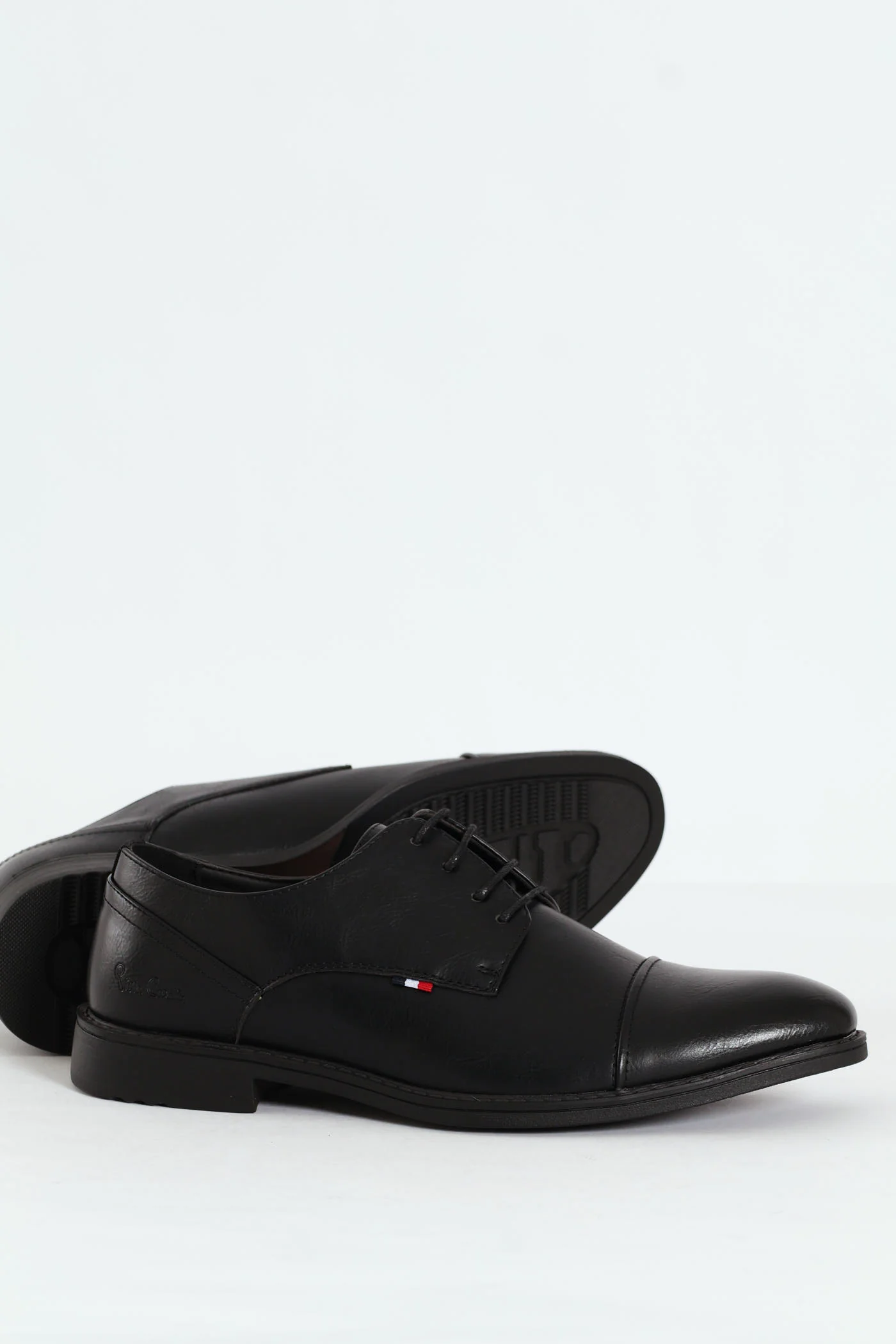 Formal Derby Shoe With Toe Cap - Black - Image 6