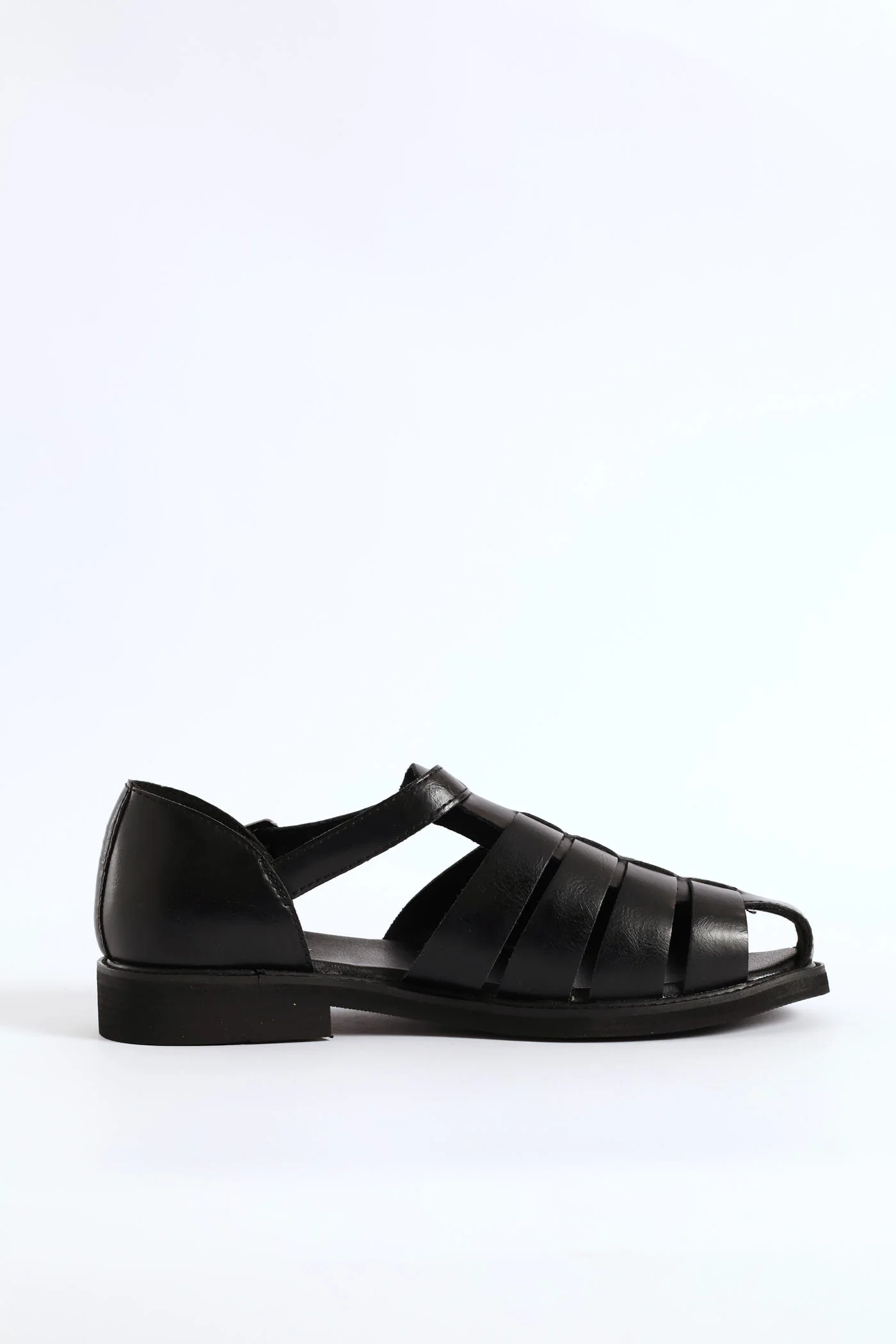 Formal Fashion Caged Sandal - Black - Image 2